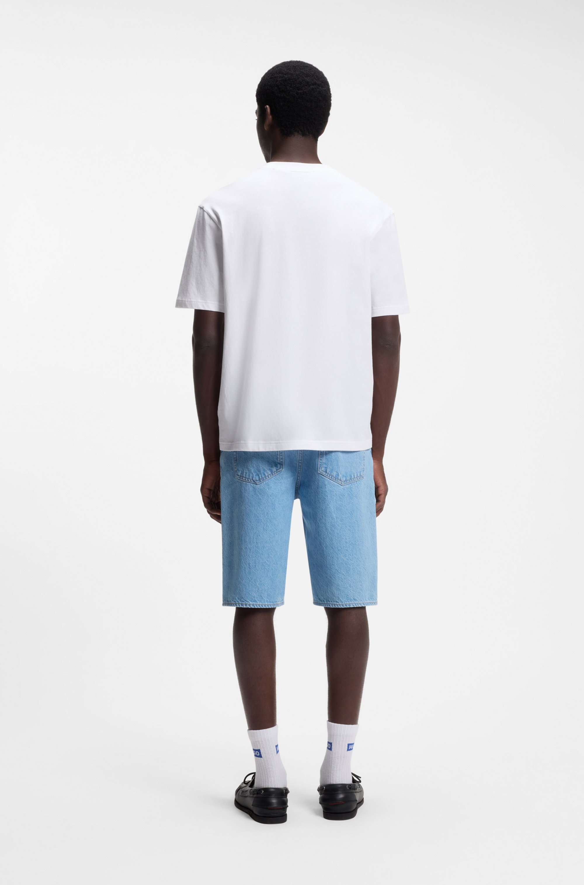 HUGO Blue T-Shirt »Norizom« Rundhalsausschnitt, reine Baumwolle, Regular Fit