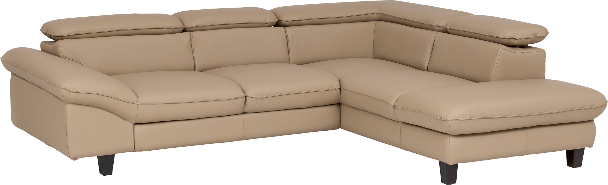 Home affaire Ecksofa »Pilot L-Form«, mit Kopfteilverstellung, wahlweise mit Bettfunktion & Bettkasten