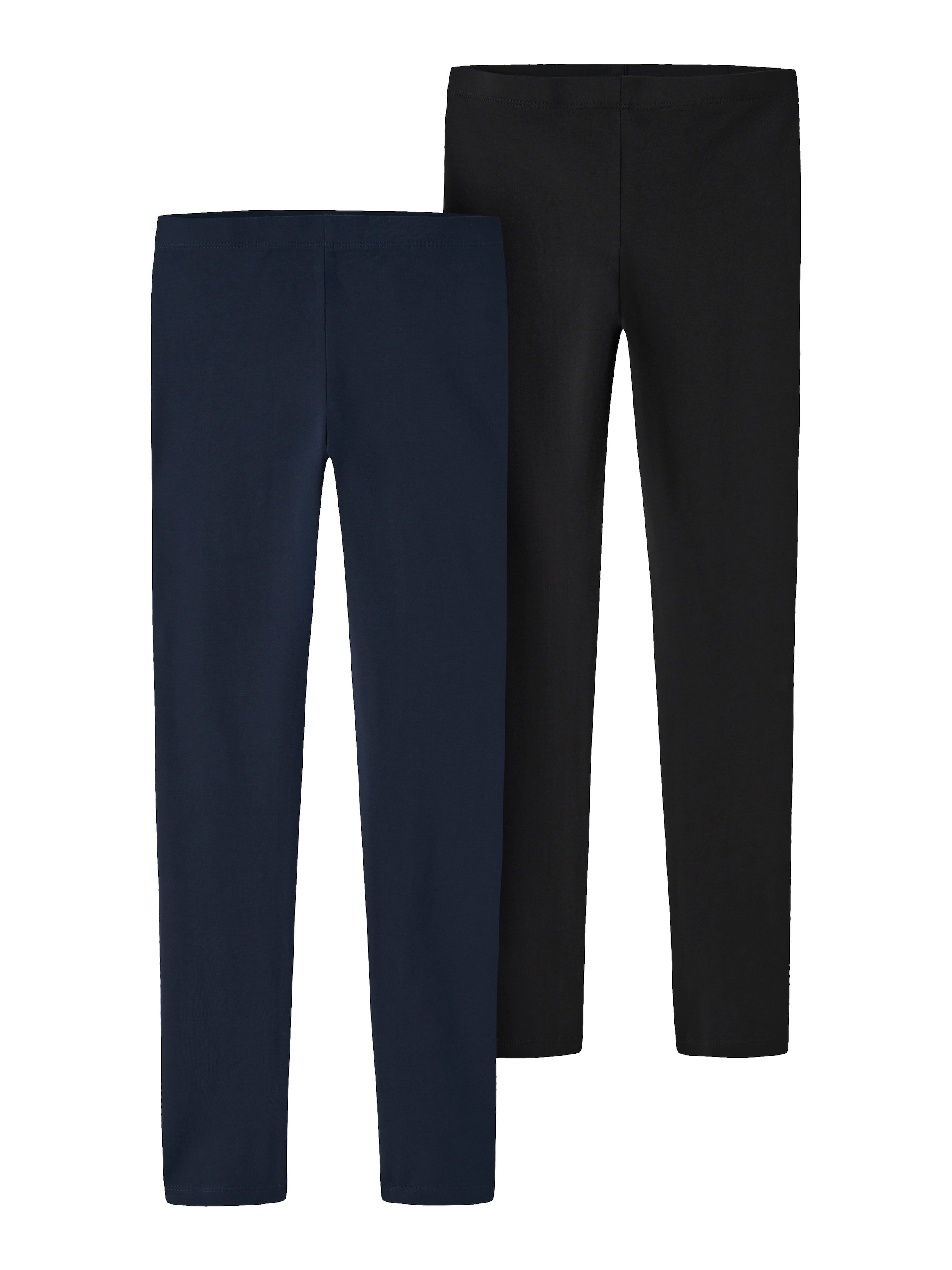 Name It Leggings »NKFVIVIAN 2P LEGGING L NOOS«  unifarben, casual, sehr schmal, Baumwollmischung, Jersey