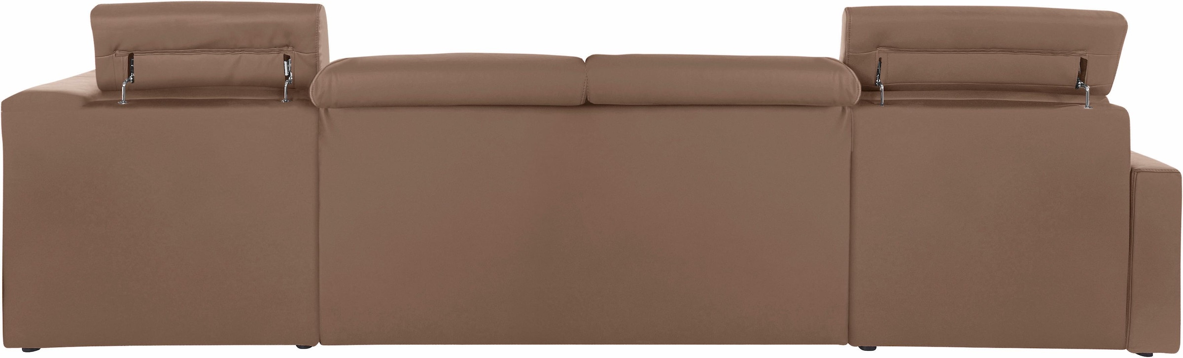 DOMO collection Wohnlandschaft »Ava moderne Sitzheftung mit toller Doppelnaht, komfortabel, U-Form«, mit Federkern, wahlweise mit Kopfteilverstellungen