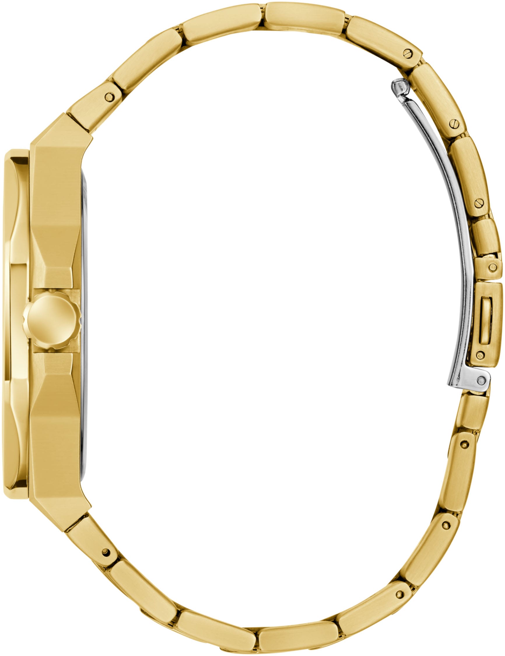 Guess Quarzuhr »EMPEROR« Armbanduhr, Herrenuhr, Edelstahlarmband, analog