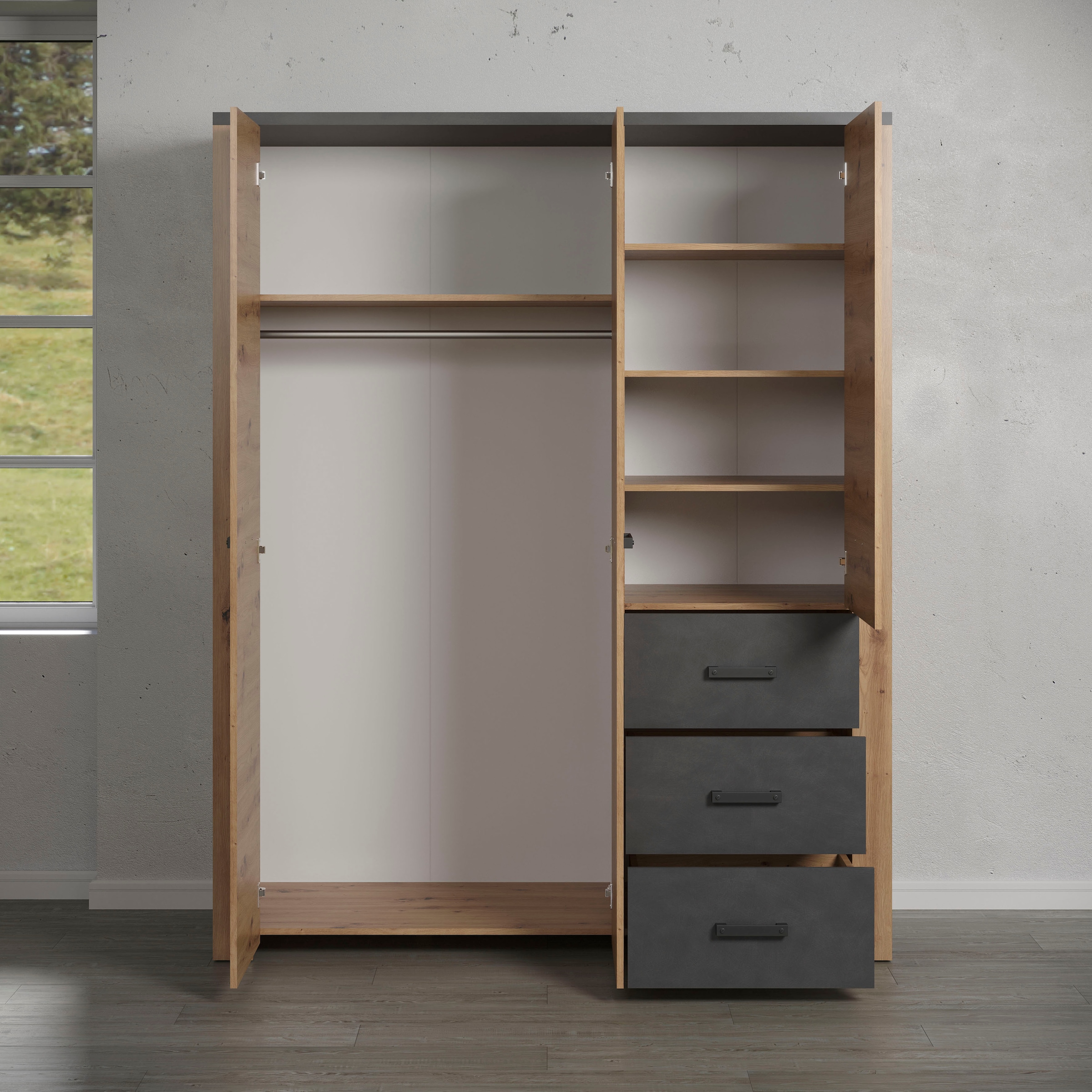 Home affaire Kleiderschrank »Ambres« 1 Stk. tlg.