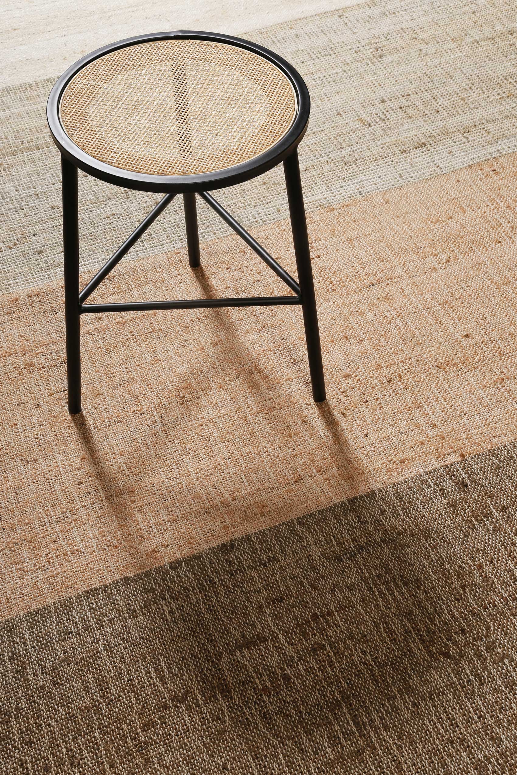 Green Looop Teppich »Vito GL-82305«, rechteckig, 4 mm Höhe, Naturfaser Teppich aus 80% Jute 20% Baumwolle, mit Fransen, Wohnzimmer