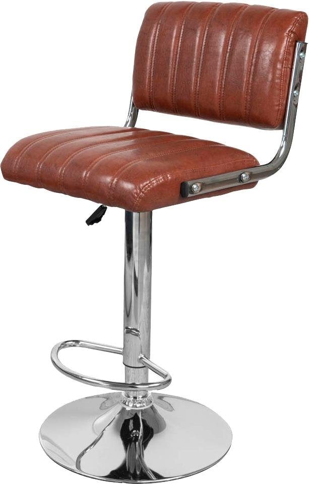 Kayoom Hochstuhl »Barstuhl Midnight 725 2er-Set,in Leder-Optik Barhocker«, (Set), 2 St., pflegeleicht, höhenverstellbar, komfortabel, drehbar
