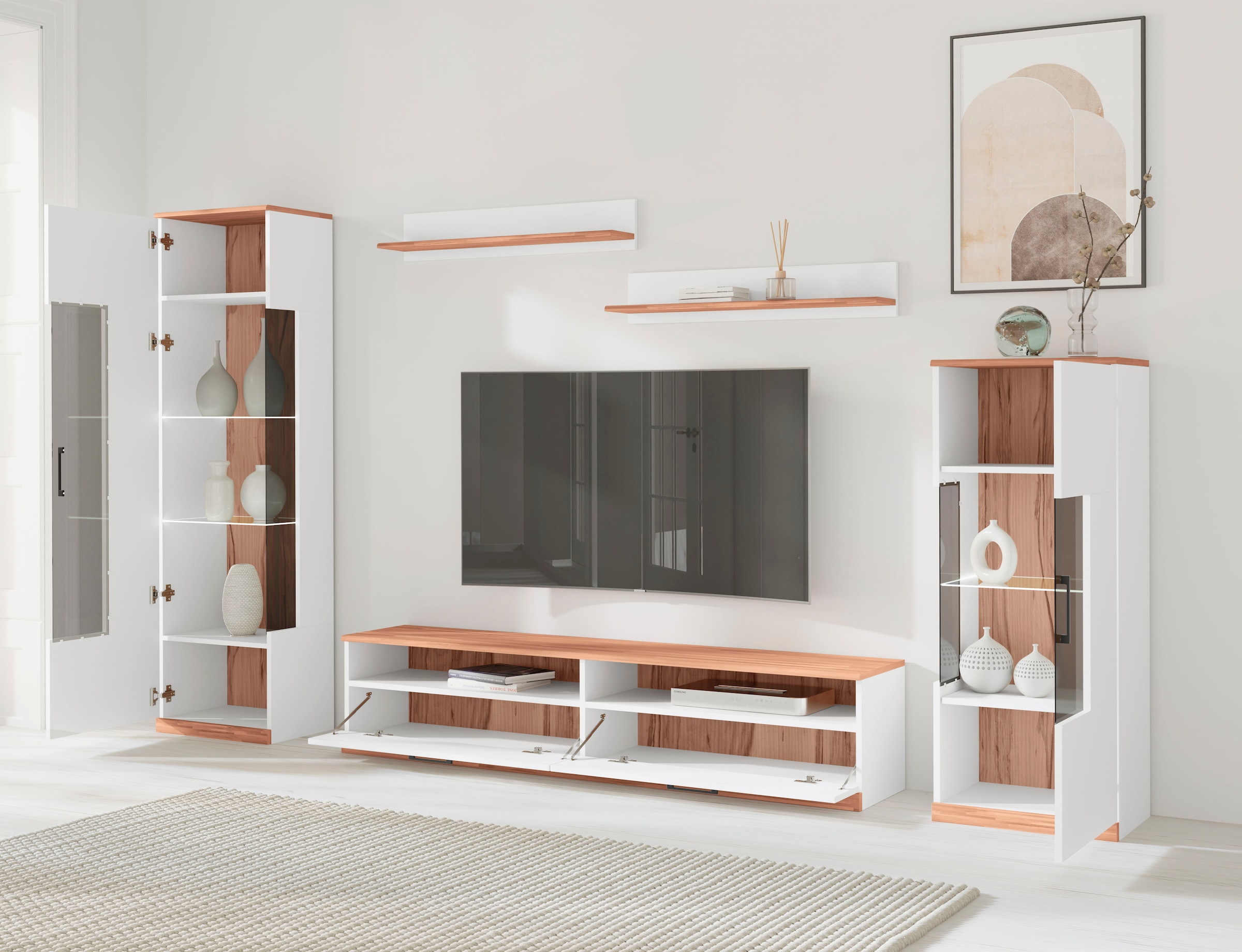 OTTO home Wohnwand »Ribe Wohnwand Set-5 St.« Set, 5 Stk. tlg.