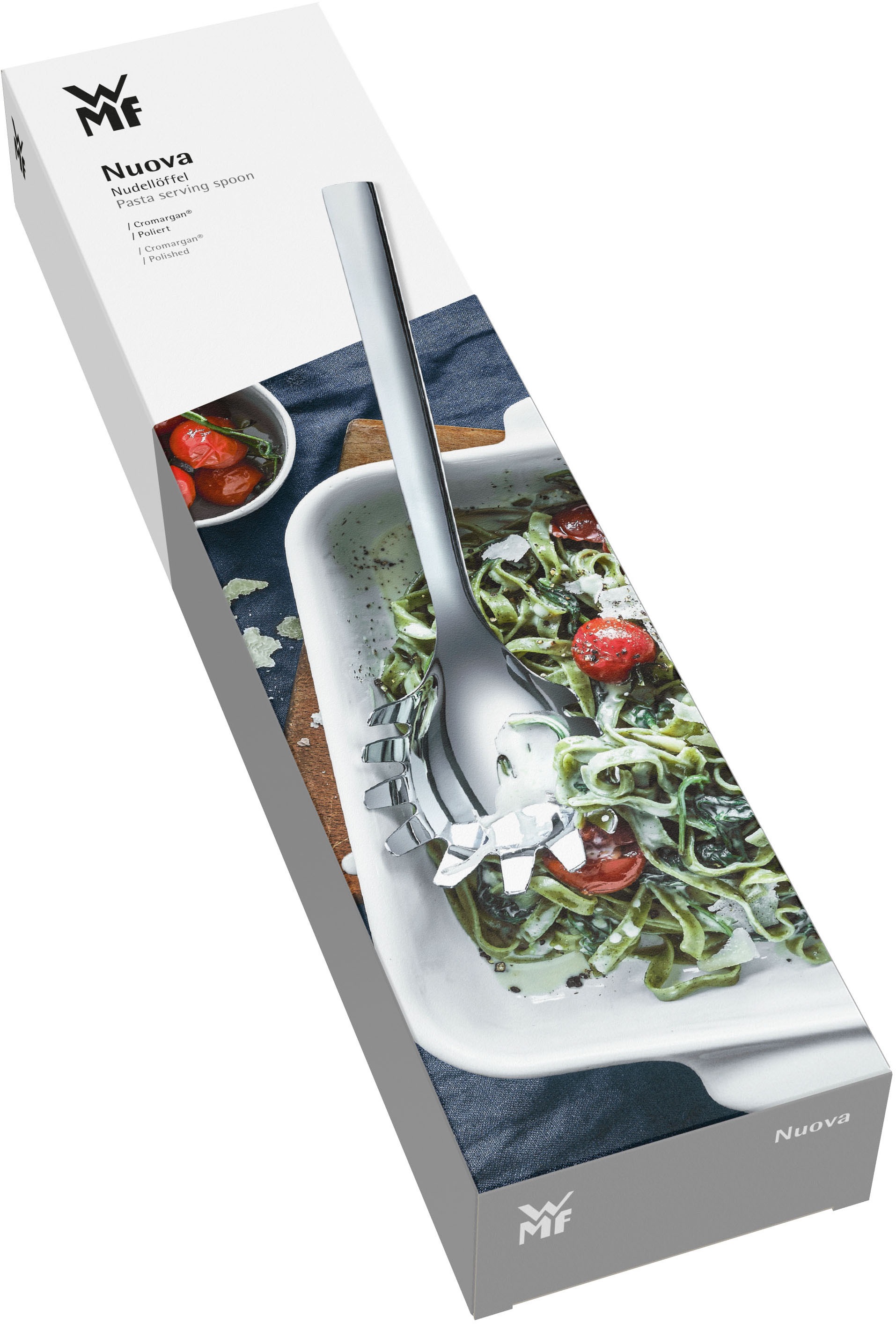 WMF Nudellöffel »Nuova« Spaghettilöffel, Cromargan Edelstahl rostfrei, Geschenkverpackung