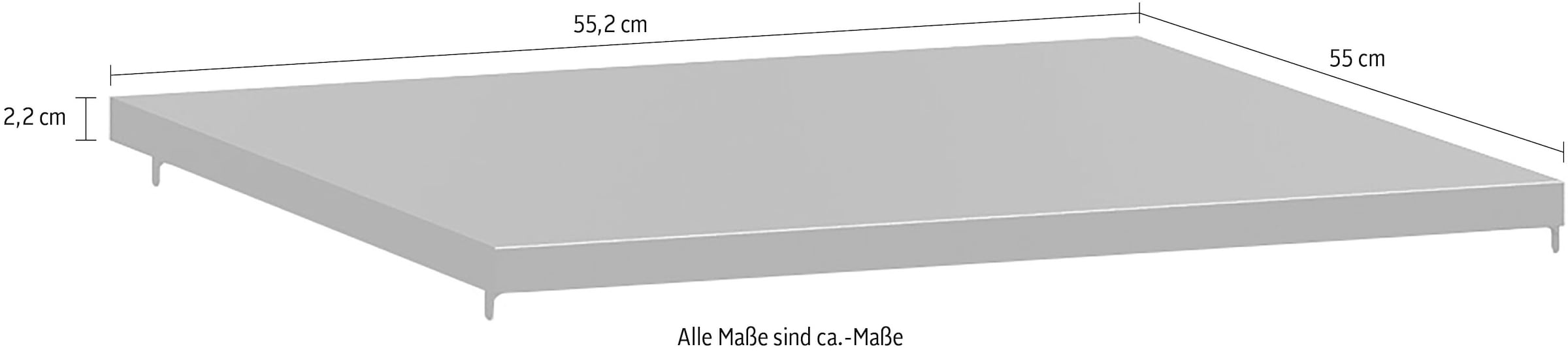 set one by Musterring Einlegeboden »York Schlafen«, (4 St.), 4er-Set, anthrazit oder weiß, verschiedene Größen