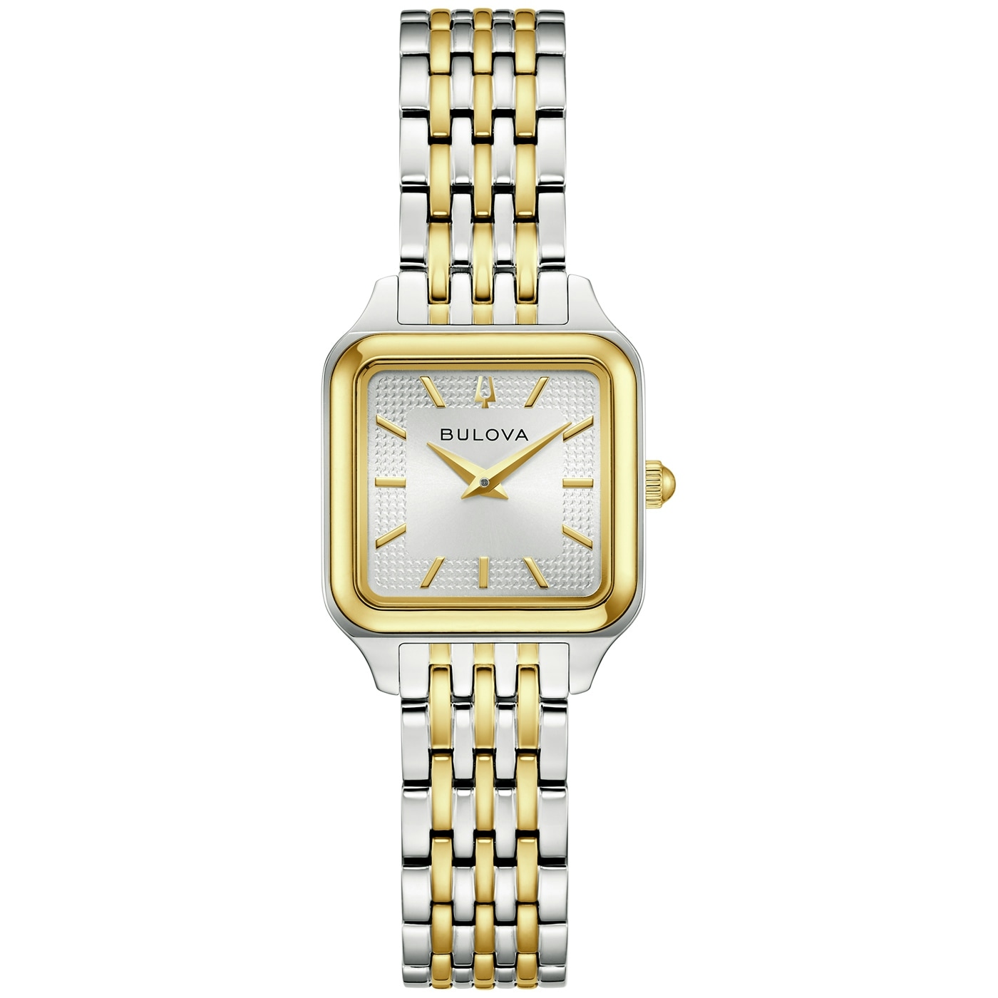 Bulova Quarzuhr »Sutton« Armbanduhr, Damenuhr, Edelstahlarmband, analog