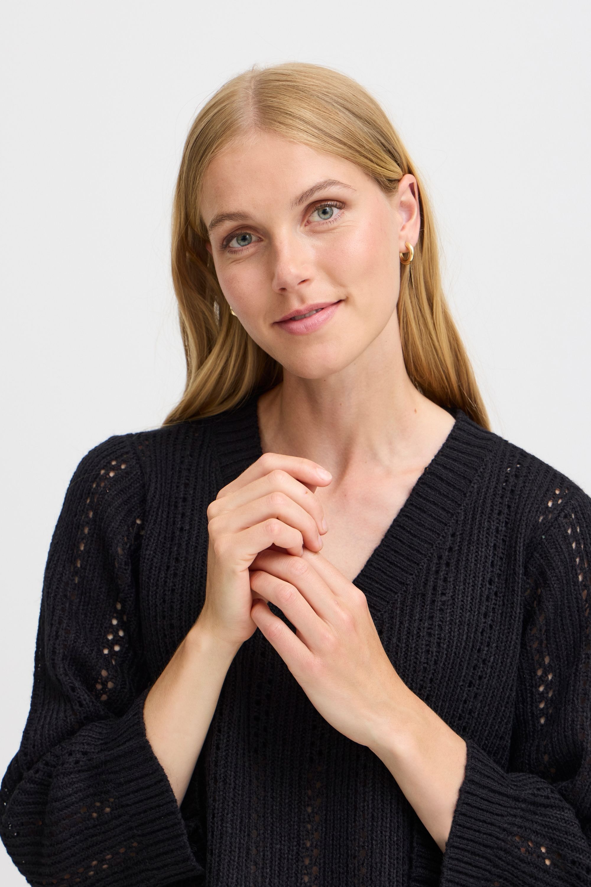 fransa Strickfleece-Pullover »Strickpullover FRERETTA PU 7«