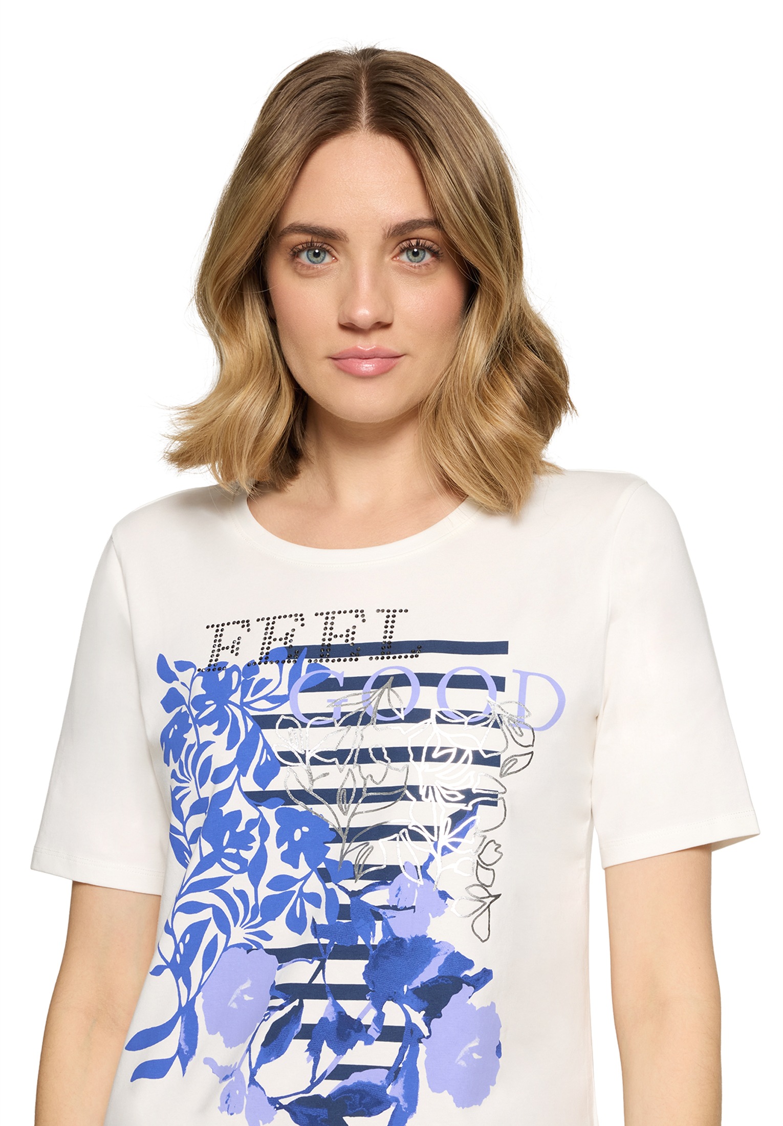 Betty Barclay Rundhalsshirt »Basic Shirt mit Placement«