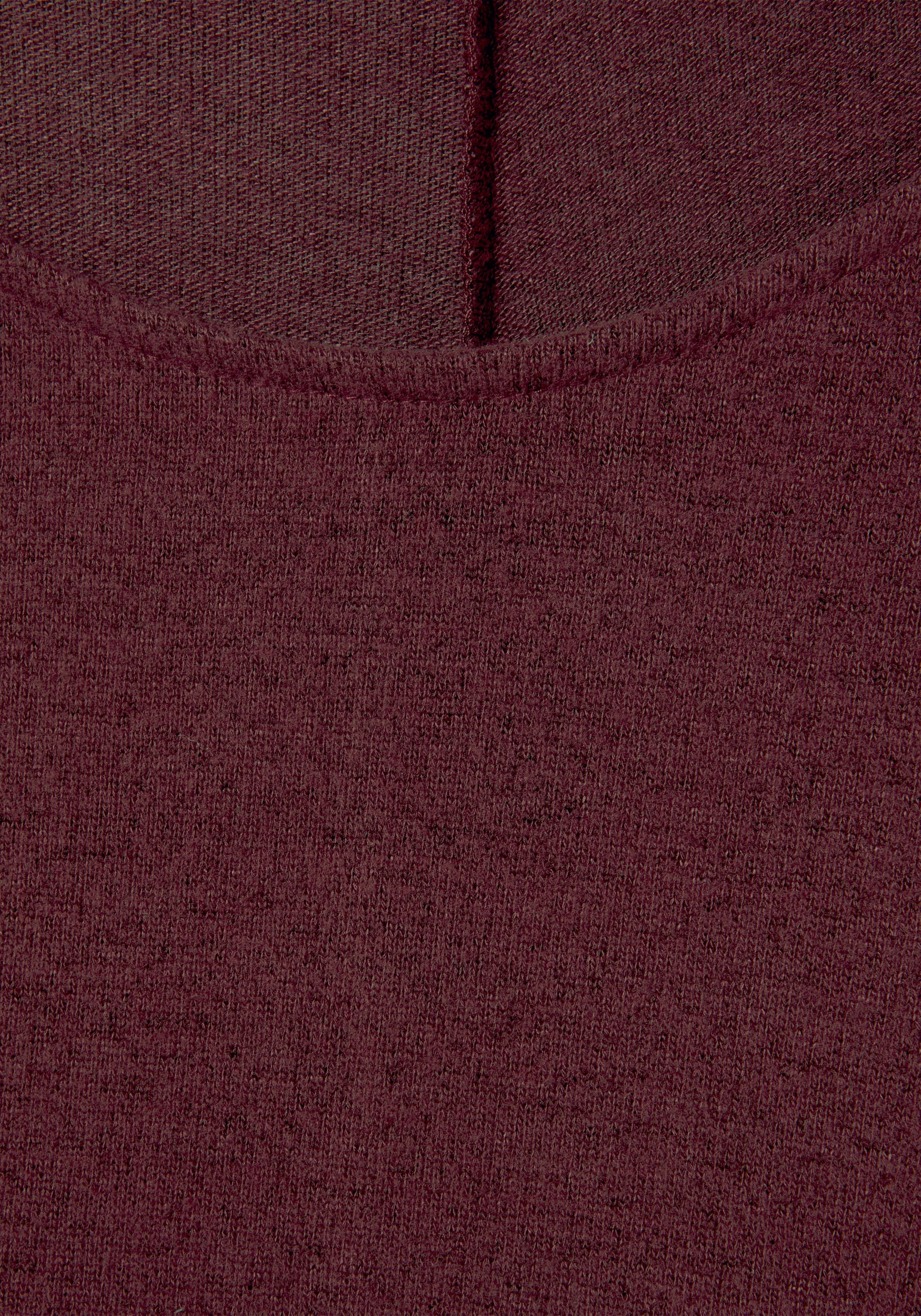 LASCANA 3/4-Arm-Shirt, (1 tlg.), mit modischem Ärmel-Aufschlag