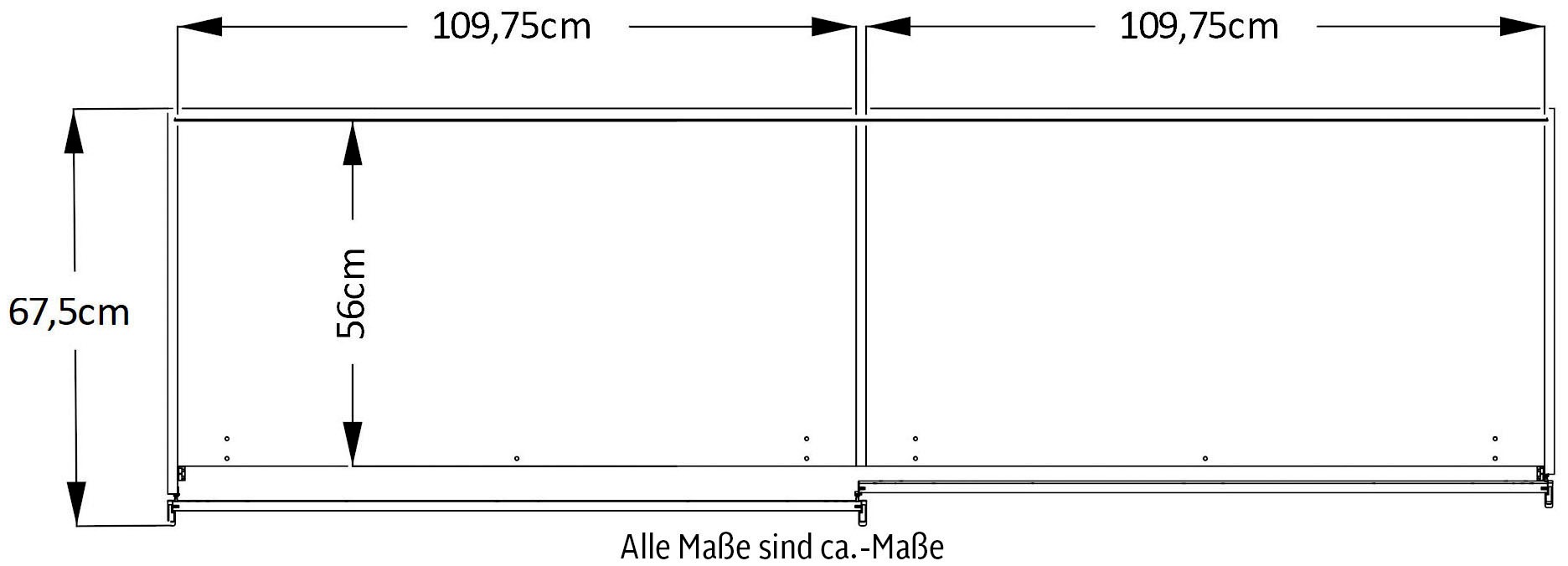 STAUD Schwebetürenschrank »Sonate Como, Made in Germany«, Mit vier verschiedenen Ausstattungsvarianten
