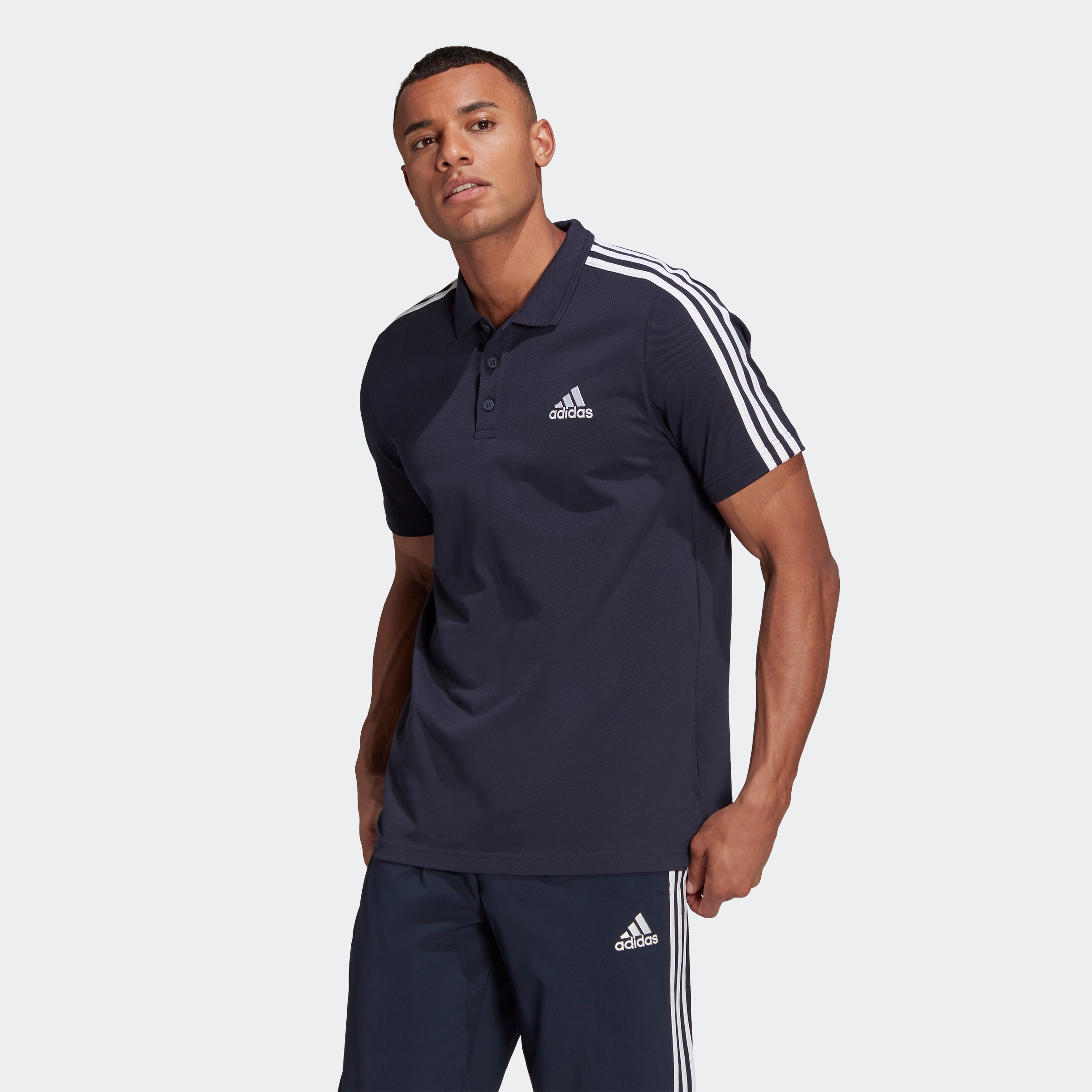 adidas Performance Poloshirt »AEROREADY ESSENTIALS PIQUÉ EMBROIDERED SMALL LOGO 3-STREIFEN«