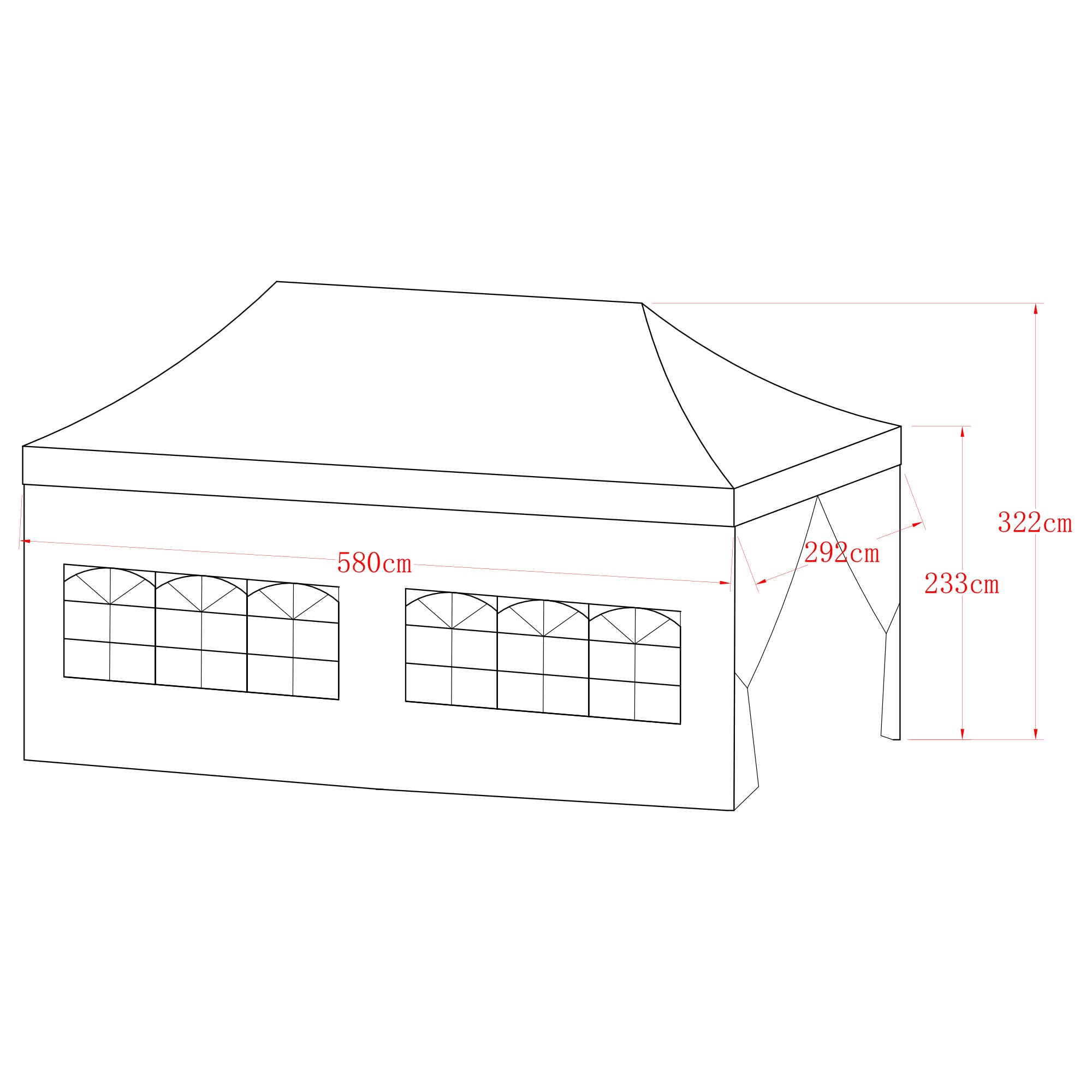 KONIFERA Faltpavillon »Premium Partyzelt«