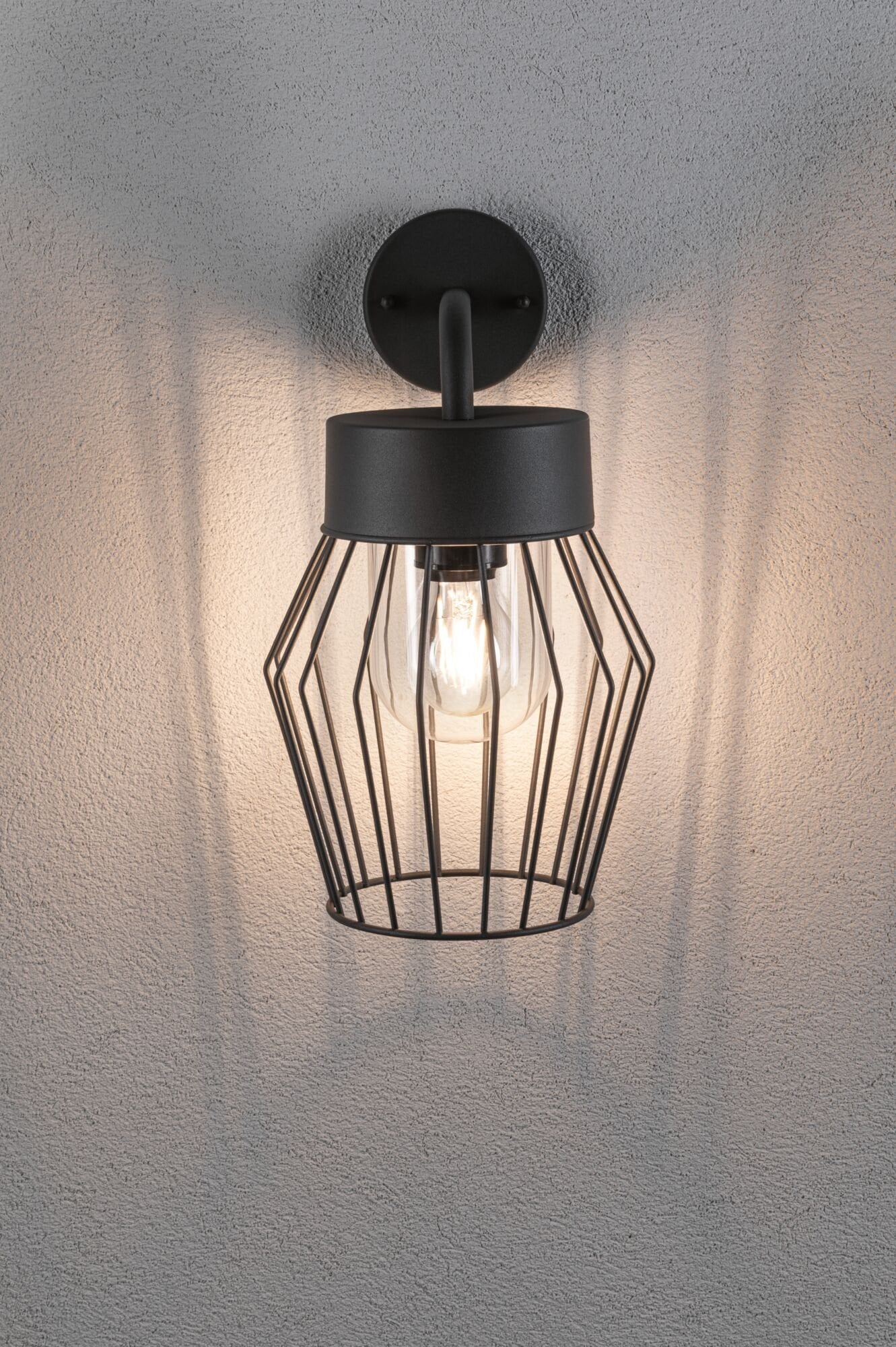 Paulmann Außen-Wandleuchte »Lanka IP44 205x237mm max. 40W 230V Anthrazit Aluminium«, 1 flammig, Leuchtmittel E27 | ohne Leuchtmittel, seewasserresistent