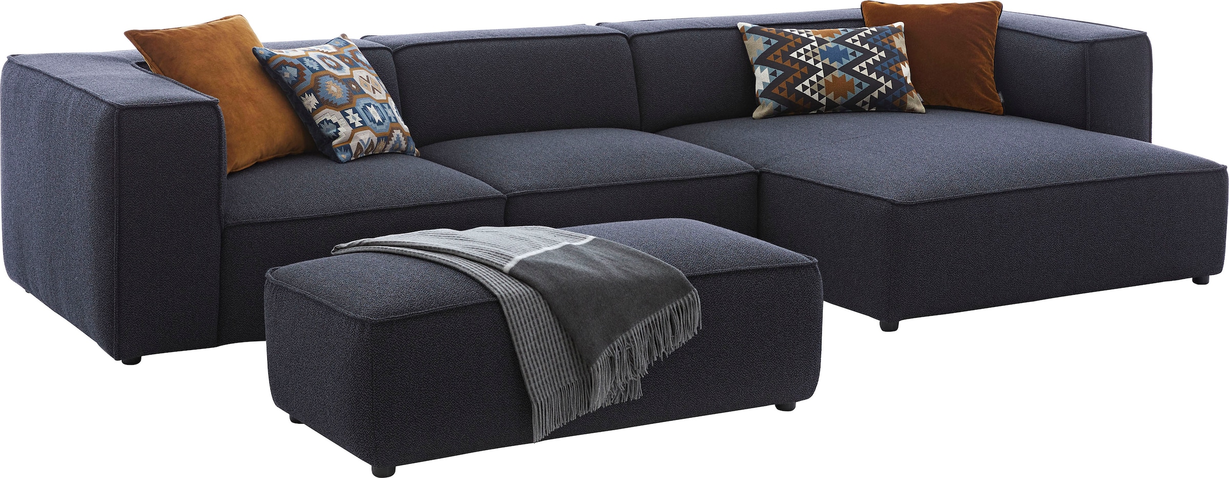 W.SCHILLIG Hocker »around-the-block«, mit eleganter Biese