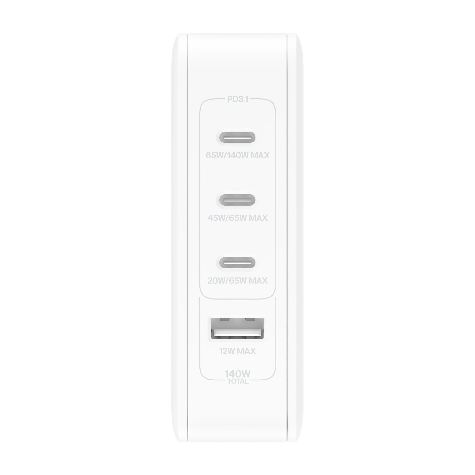Belkin USB-Ladegerät »140 Watt 4-Port GaN Ladegerät mit UK, EU, US Stecker«