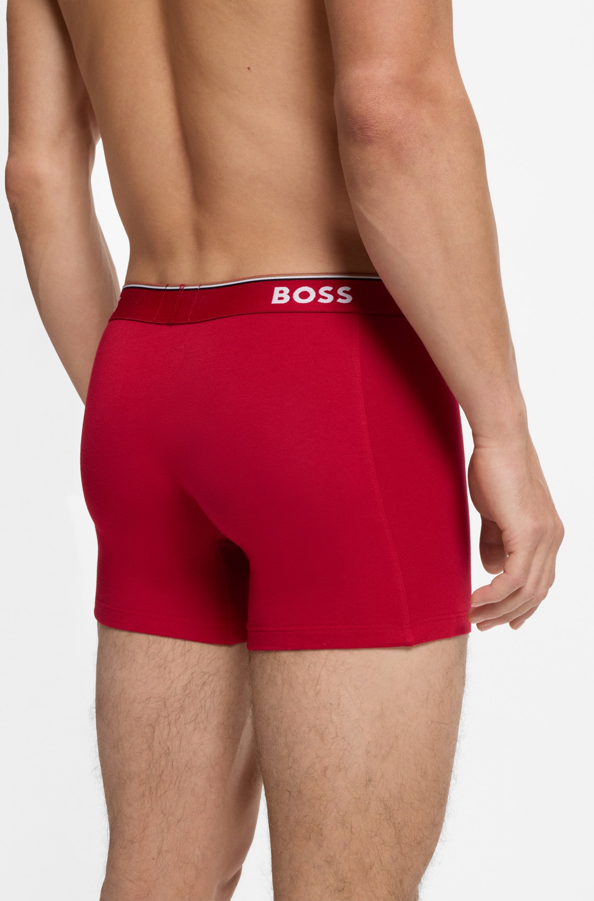 BOSS Boxer »Boxer 3 PACK« mit farblich passendem Webbund