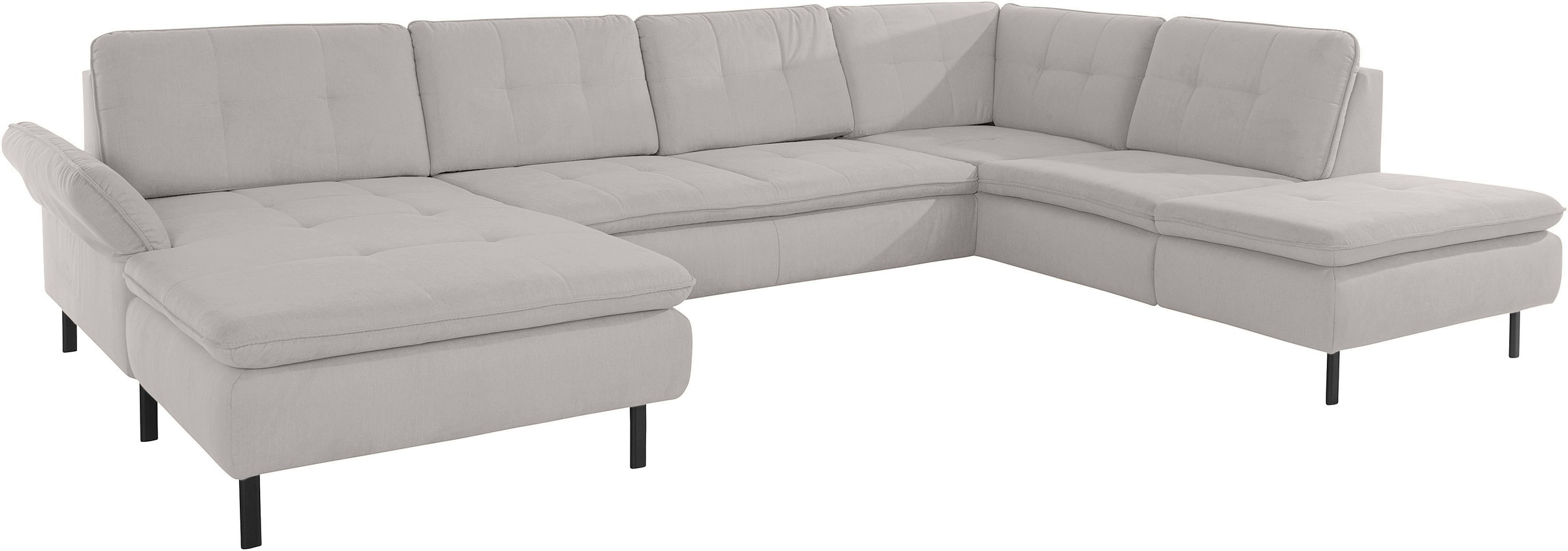 INOSIGN Wohnlandschaft »Birkholm U-Form«, Armlehnverstellung, auch in Easy Clean Bezug - mit Wasser zu reinigen