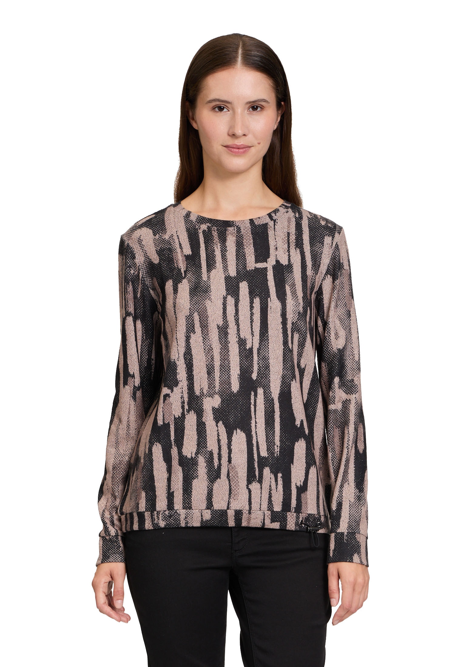 Betty&Co Langarmshirt »Casual-Shirt mit Tunnelzug«