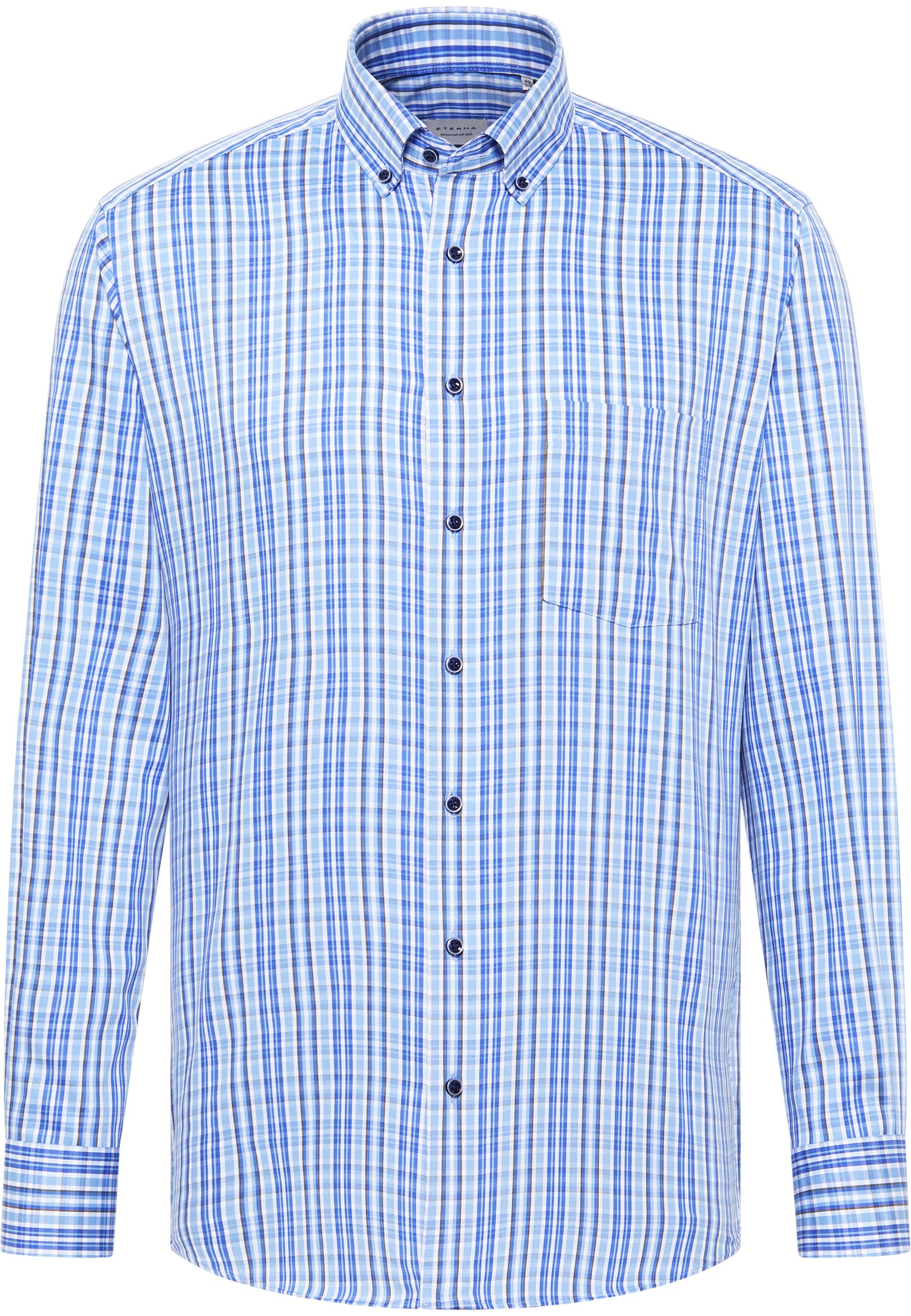 Eterna Langarmhemd »MODERN FIT« NON IRON (bügelfrei)