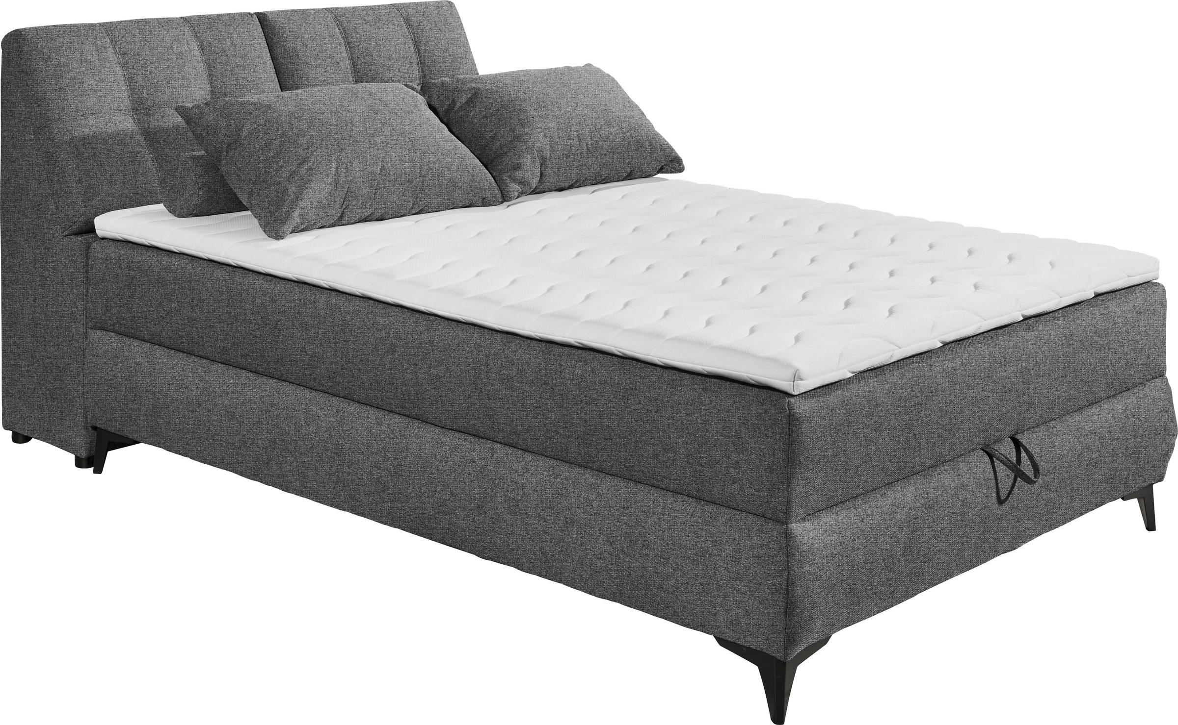 ED EXCITING DESIGN Boxbett »Atlantis«, mit Bettkasten und Stauraum im Kopfteil