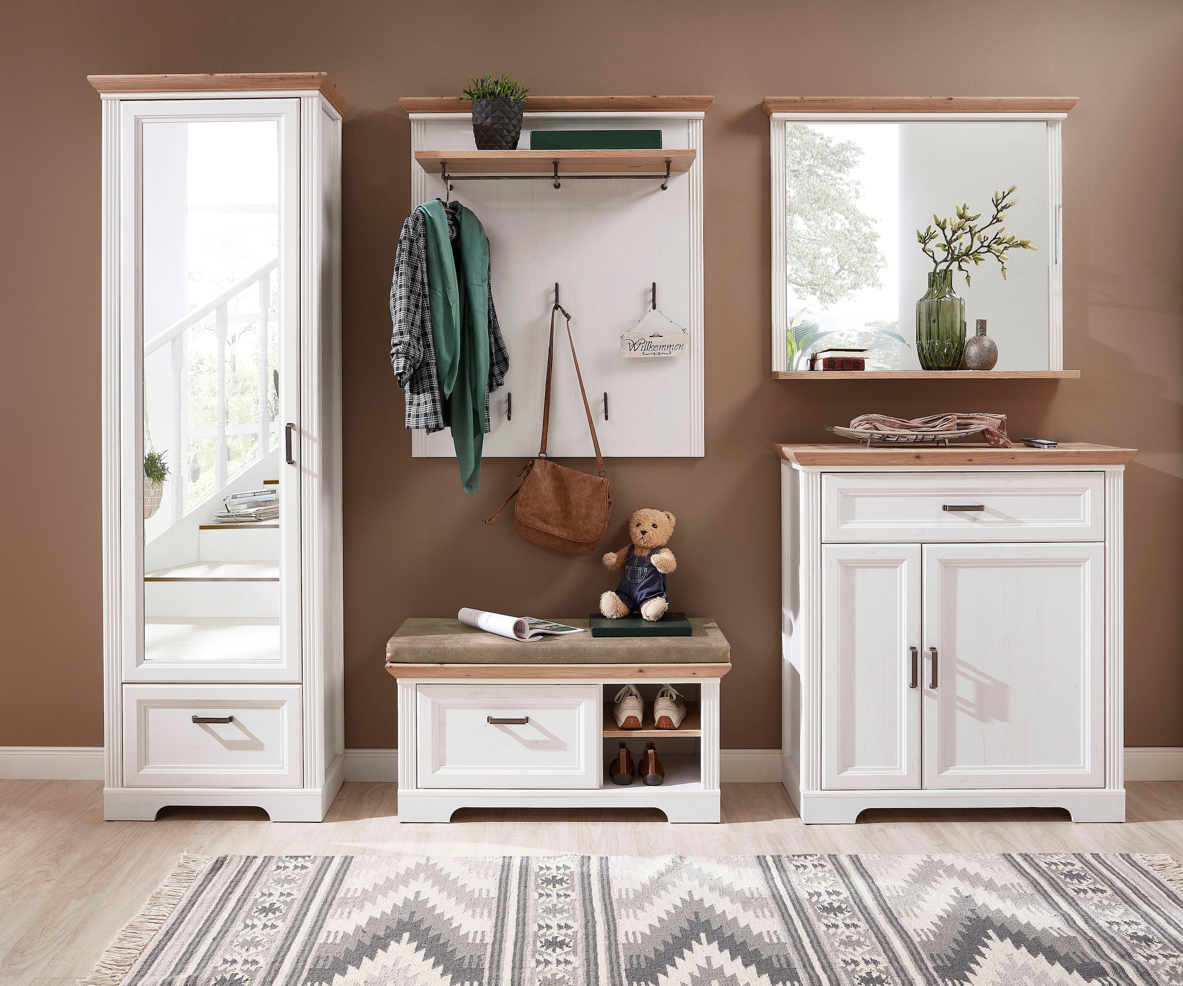 Innostyle Garderoben-Set »Jasmin« Set, 5 Stk. tlg. in braun