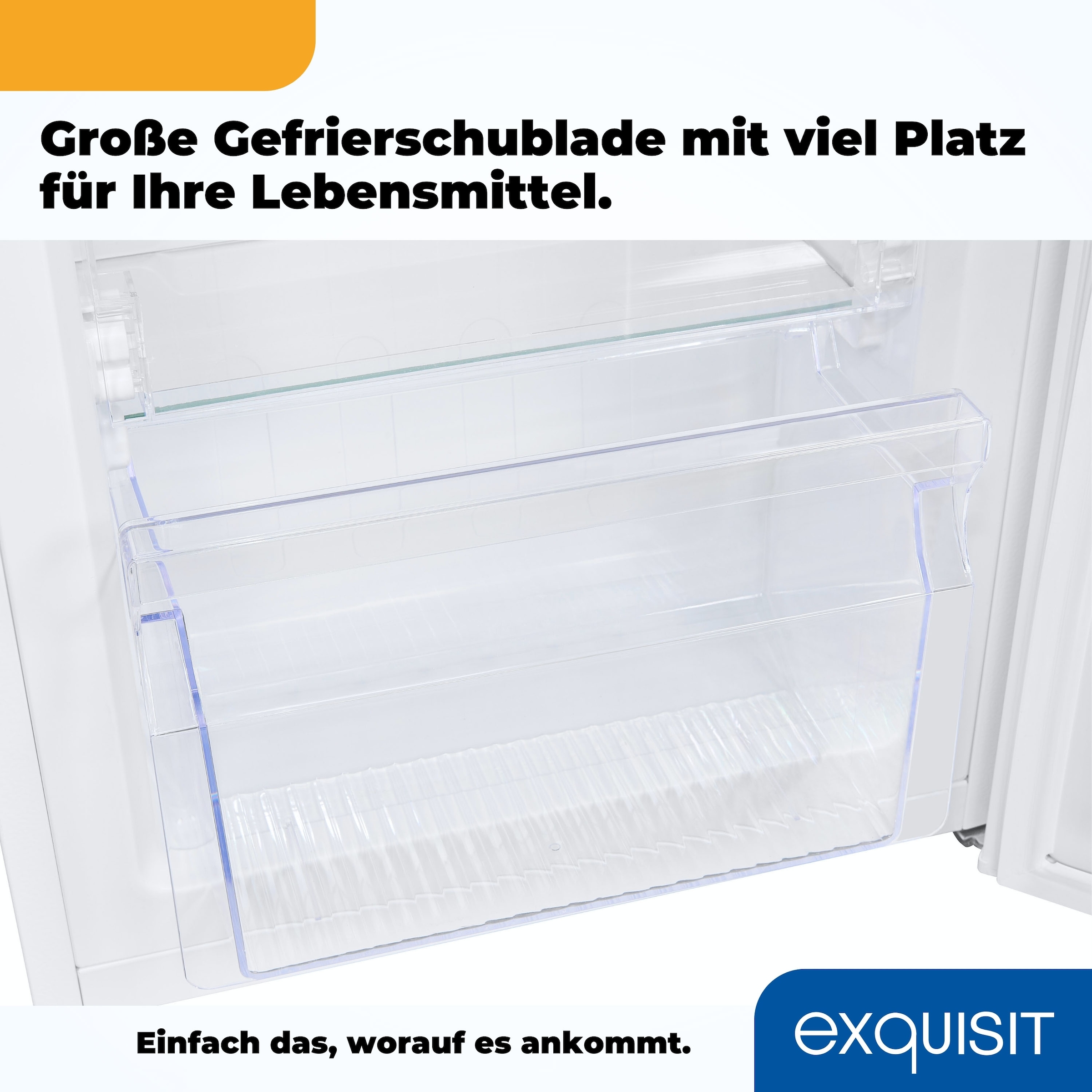exquisit Gefrierschrank »GS111-330D weiss« 82,5 cm hoch 45,5 cm breit 4*Gefrieren & flexible Gefrierschubladen für maximale Ordnung