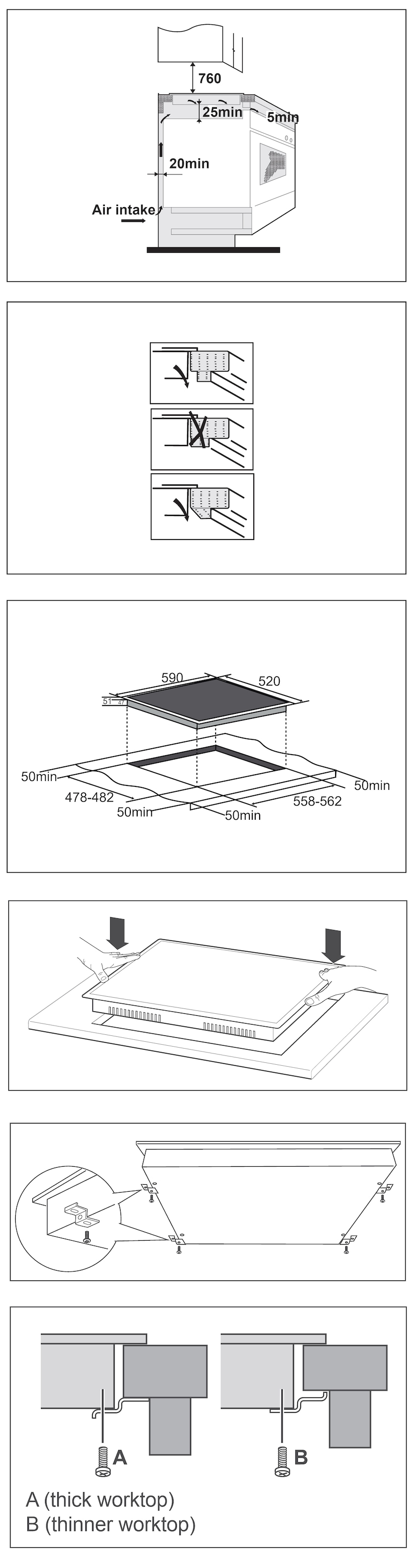 Hanseatic Elektro-Kochfeld »HC66072TS« Zweikreis und Bräterzone - für flexibles Kochen