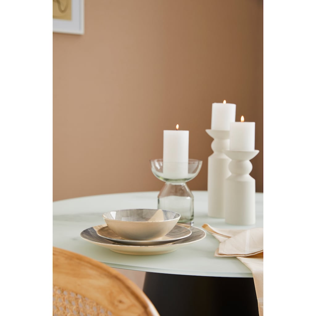 LeGer Home by Lena Gercke Tafelservice »Geschirr-Set, Service Oliv«, (Set, 12 tlg.)