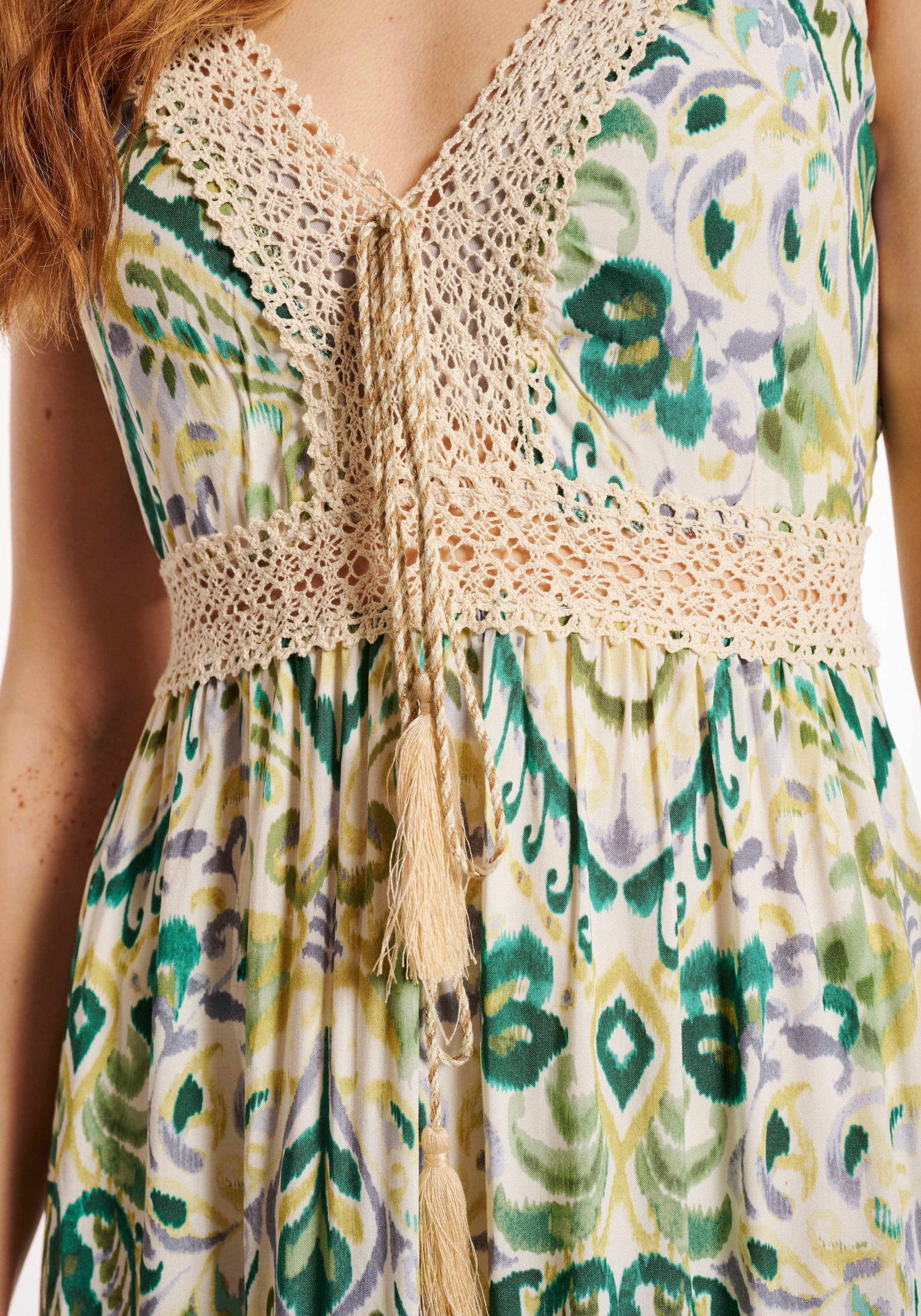 HaILY’S Maxikleid »MX V DR Si44a«, mit Häkelspitze