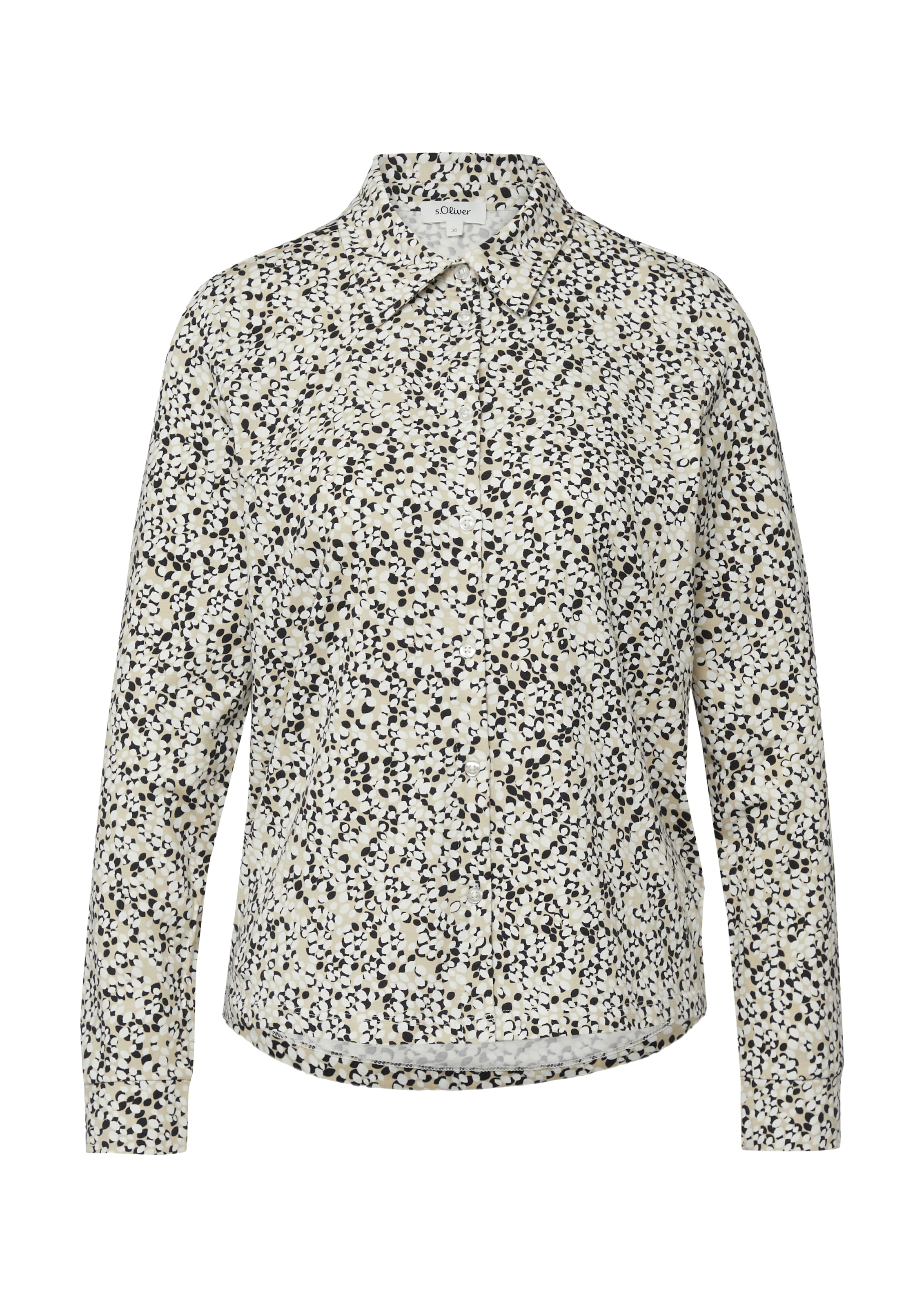 s.Oliver Langarmbluse mit Allover-Druck
