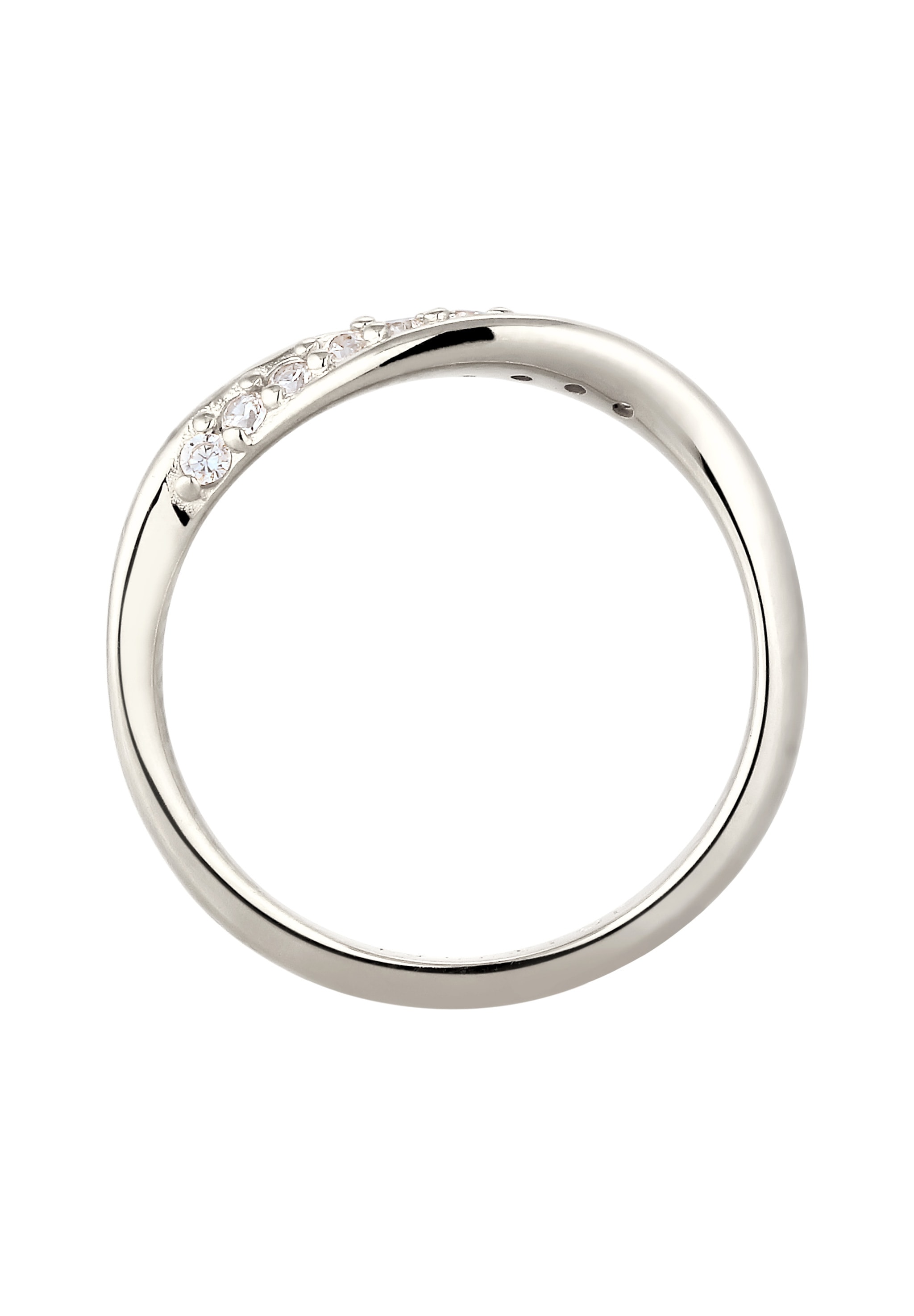 Elli DIAMONDS Silberring »Ring Laborgezüchtete Diamanten Weiß (0.18 ct) 925 Sterling Silver«