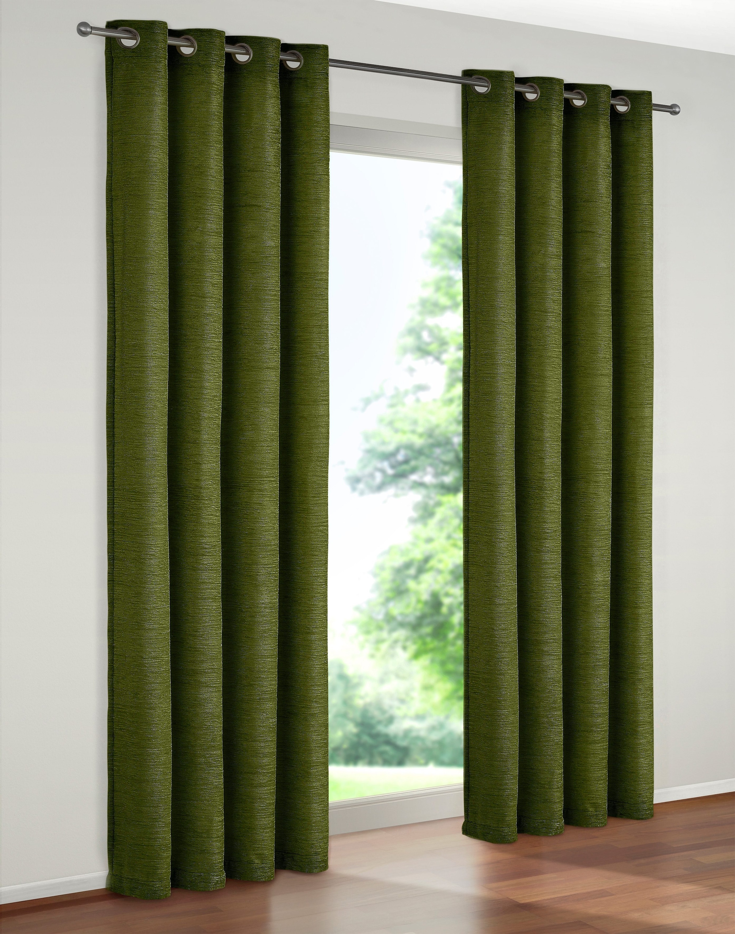 Wirth Vorhang »B-Holmsund« Ösen 1 Stk. tlg. in grün