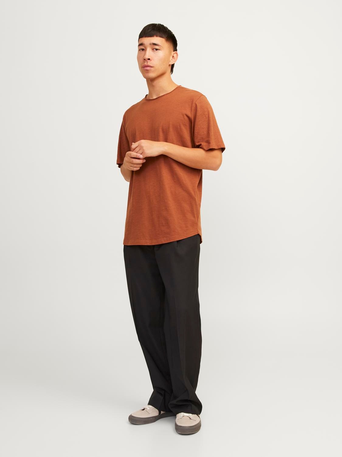 Jack & Jones Rundhalsshirt »JJEBASHER TEE O-NECK SS NOOS«, mit Rundhalsausschnitt