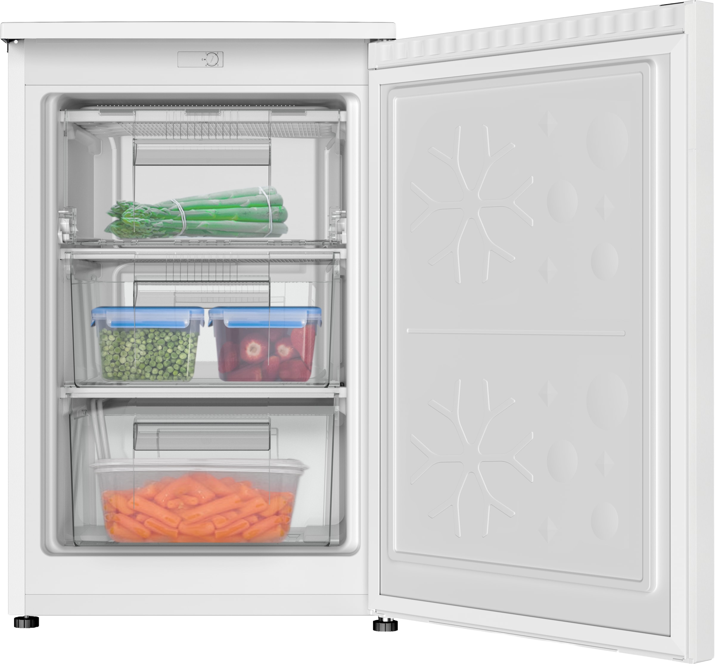 Amica Gefrierschrank »GS 321 101 W« 85 cm hoch 55 cm breit Leise Power für Tiefkühlvorräte – passt in jede Ecke