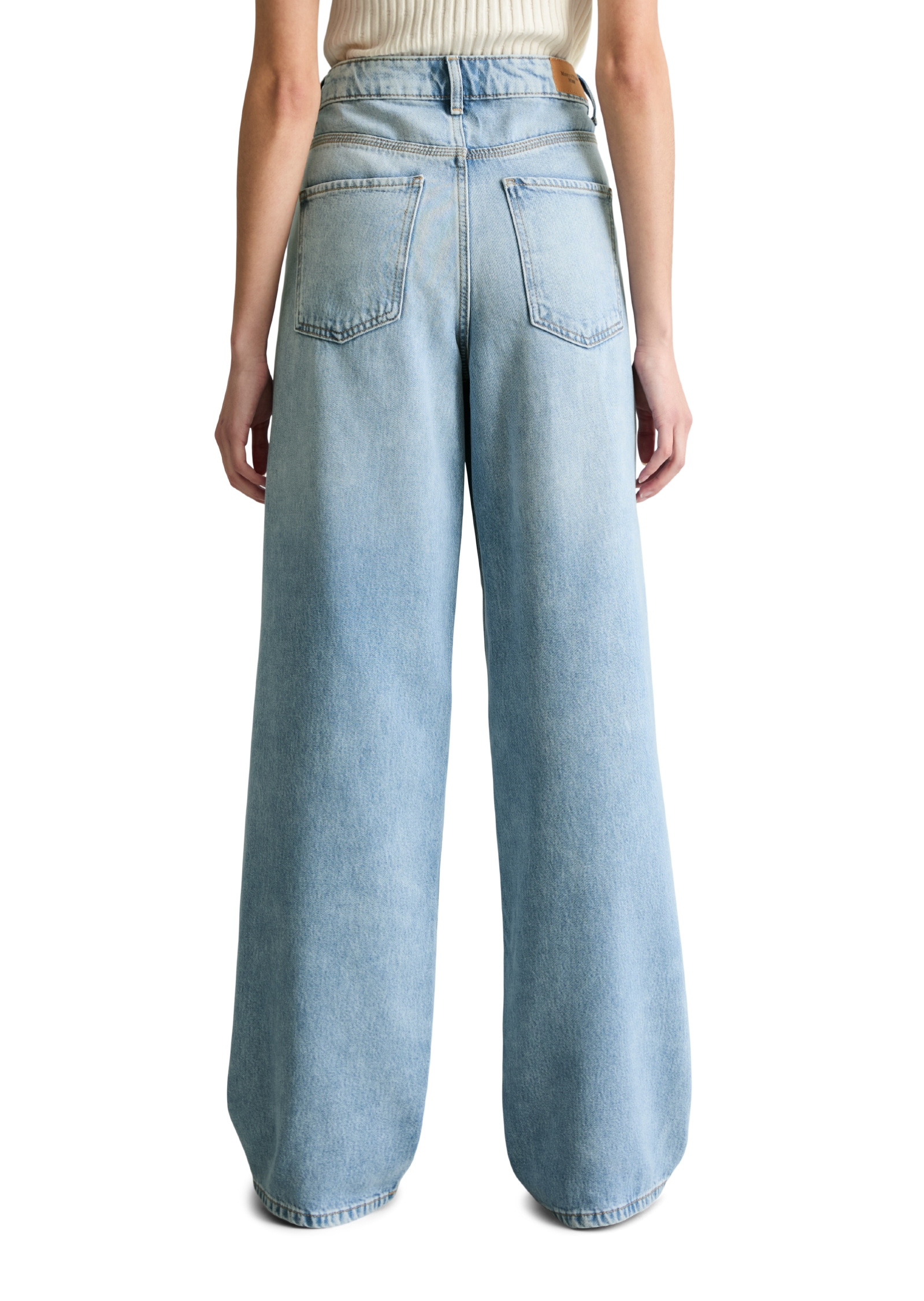 Marc O'Polo DENIM Weite Jeans Model Tomke wide aus weichem Lyocell-Organic-Cotton-Mix
