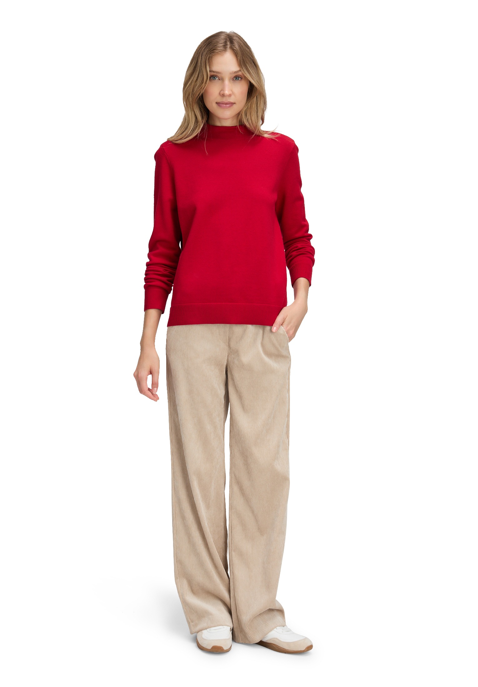 Betty Barclay Rundhalspullover »Basic-Strickpullover mit Stehkragen«