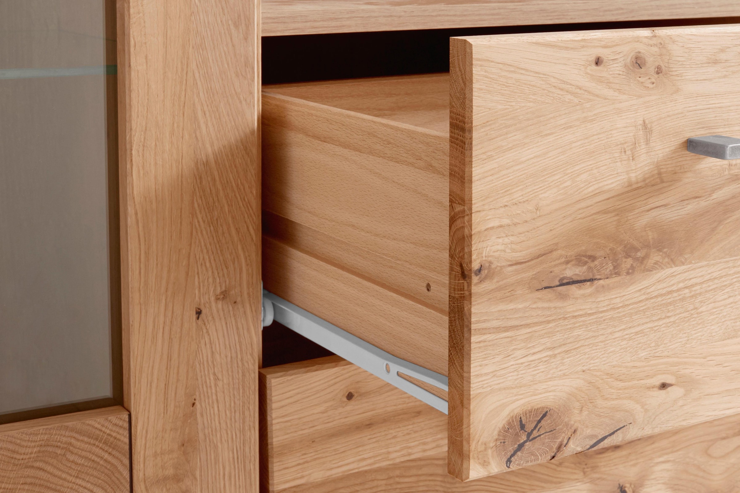 VOGL Möbelfabrik Highboard, Breite 107 cm, Teilmassivholz, Made in Germany