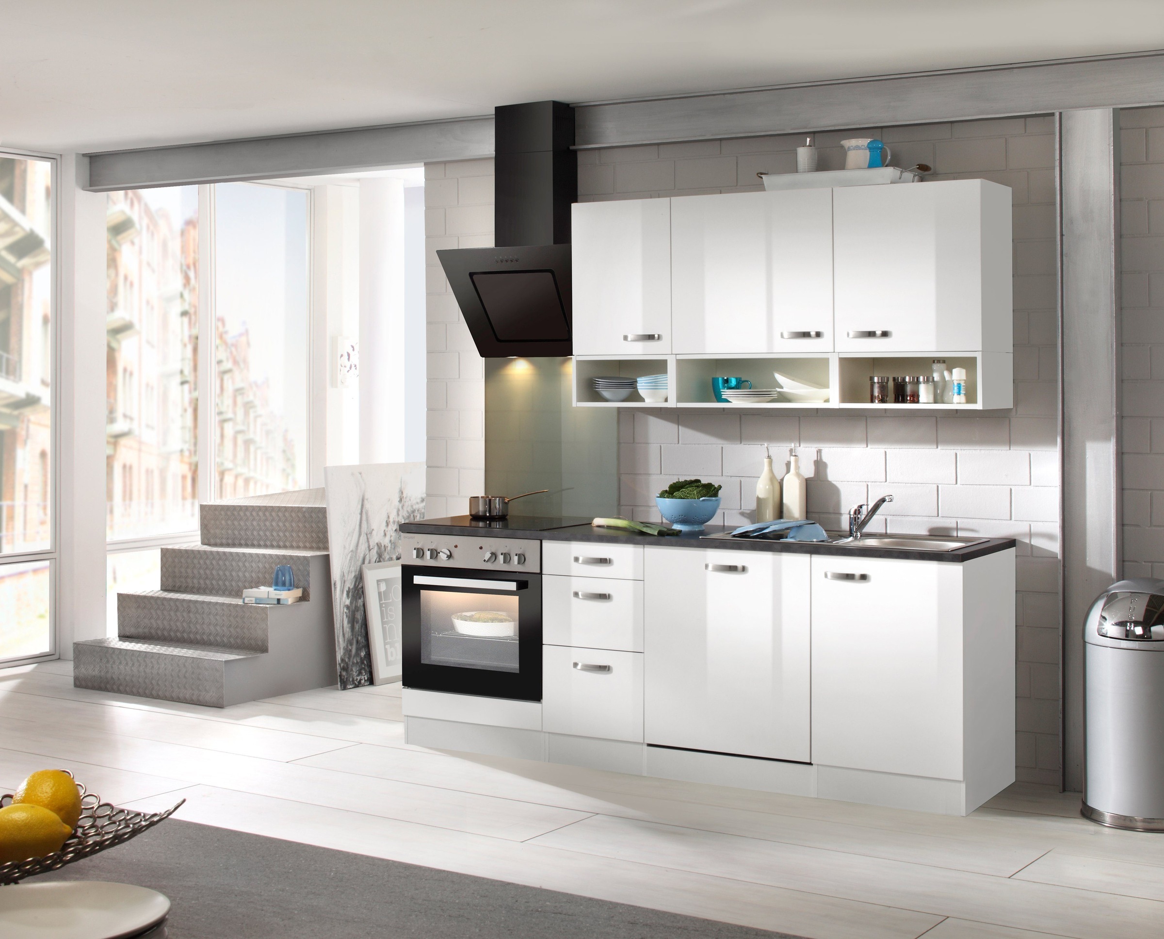 OPTIFIT Küchenzeile »Agos« mit E-Geräte, Breite 210 cm