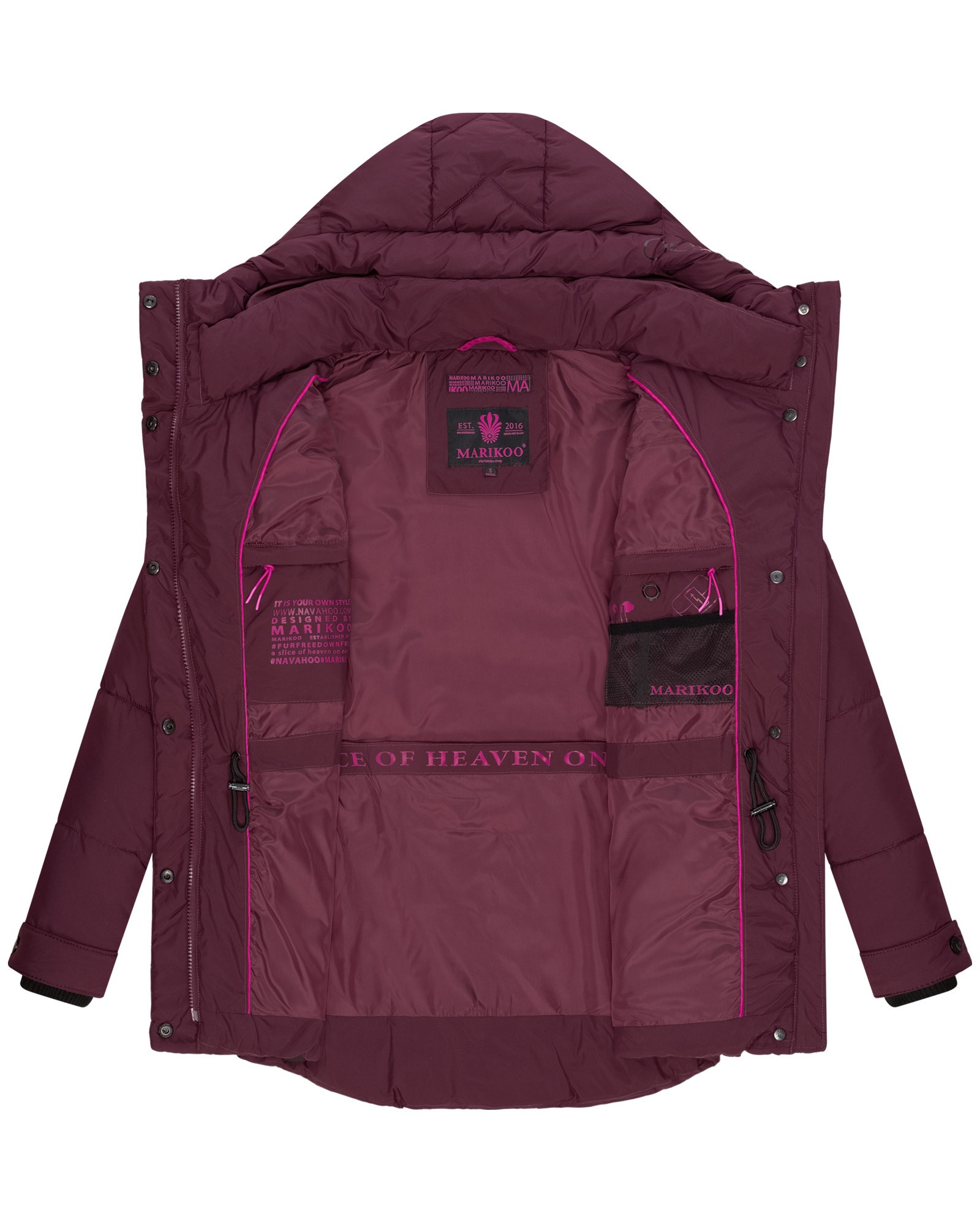 Marikoo Winterjacke »Marikoo Akumaa Damen Winterjacke B947«
