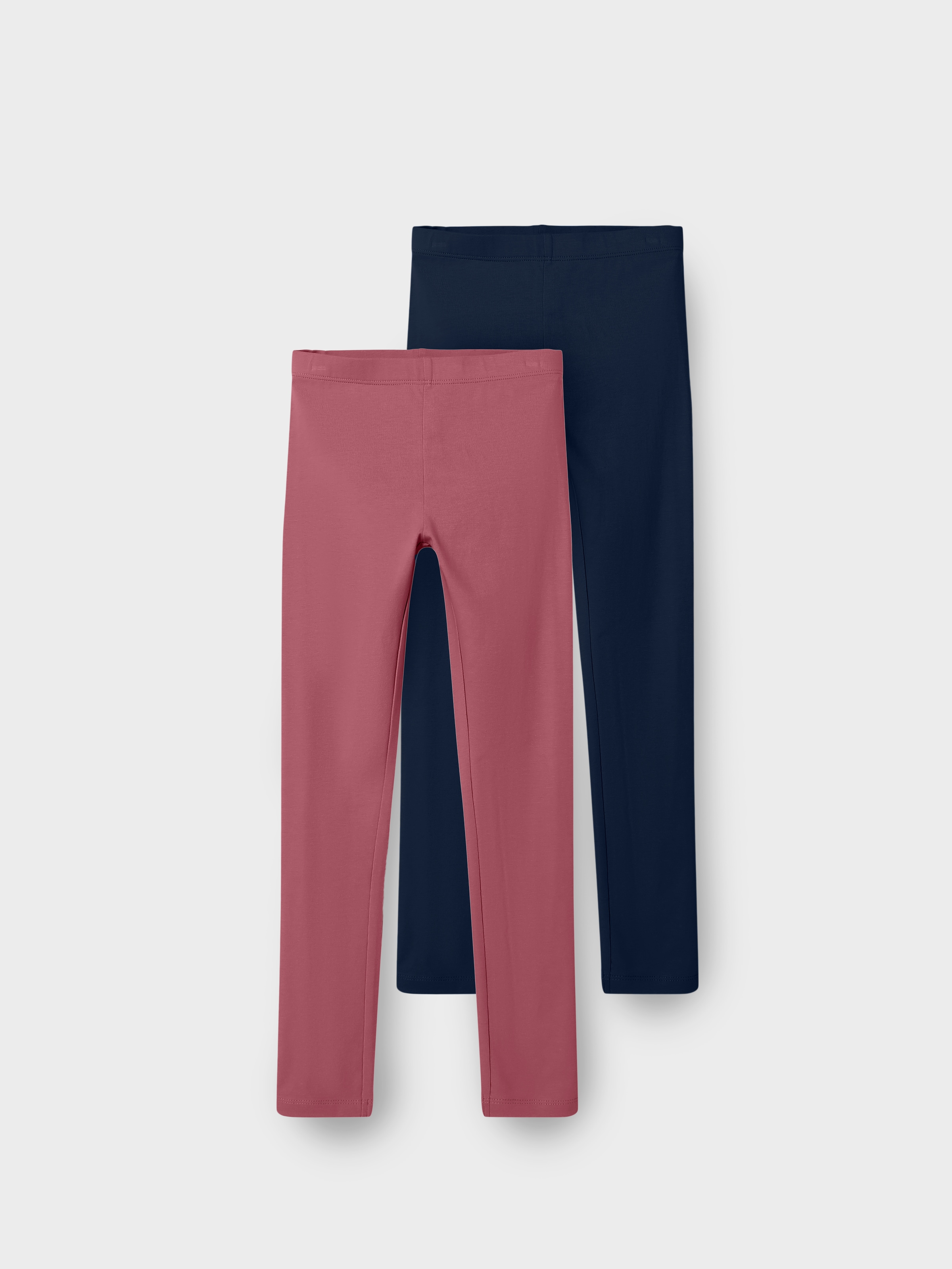 Name It Leggings »NKFVIVIAN für Mädchen mit elastischem Bund im 2er-Pack«  unifarben, casual, sehr schmal, Baumwollmischung, Jersey