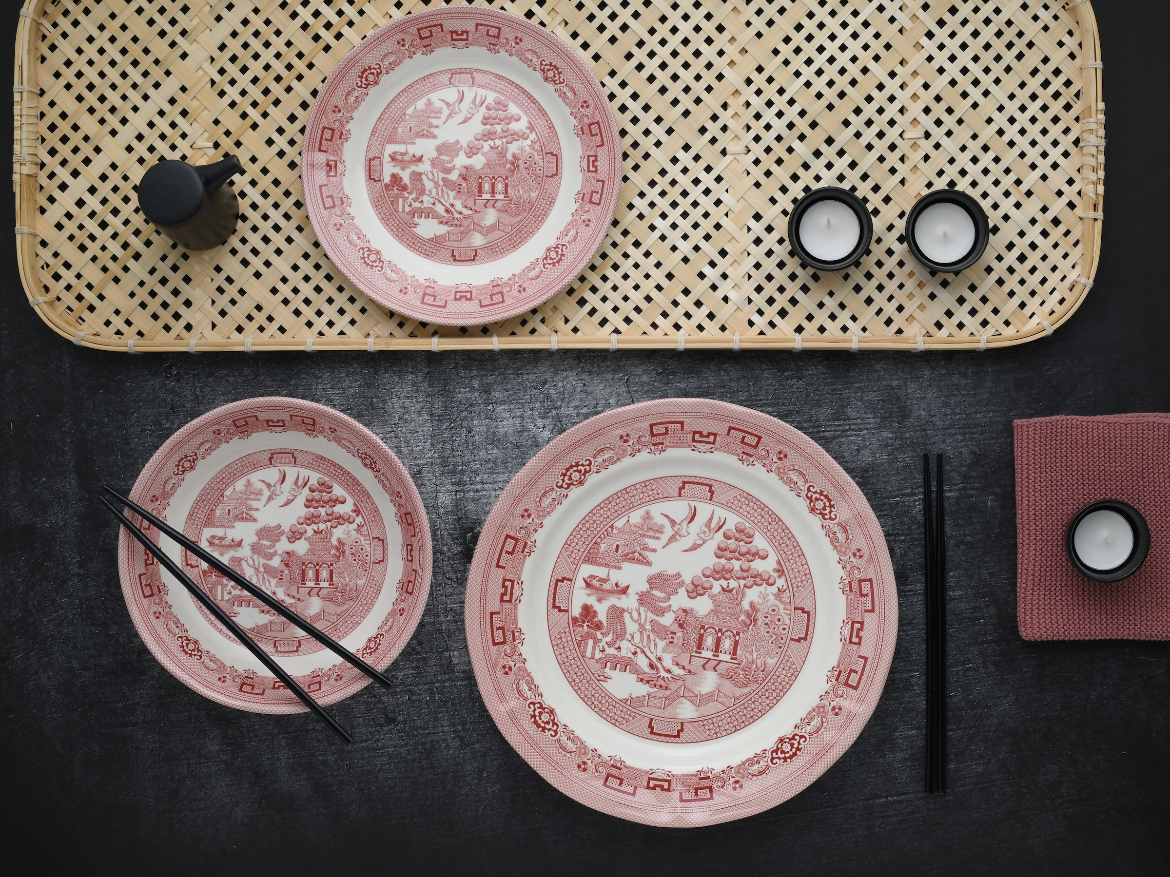 CreaTable Teller-Set »China Town, Teller Set 18-tlg« Fernöstliche Kultur