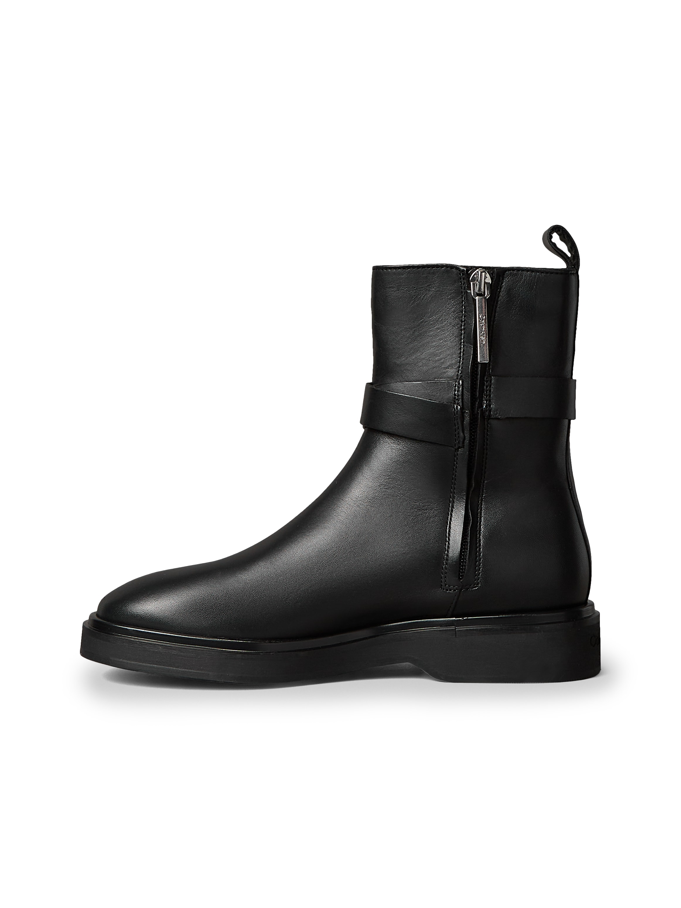 Calvin Klein Stiefelette »ANKLE BOOT W/ METAL LOGO«  Boots, Klassik-Stiefelette, Blockabsatz, mit Anziehlasche