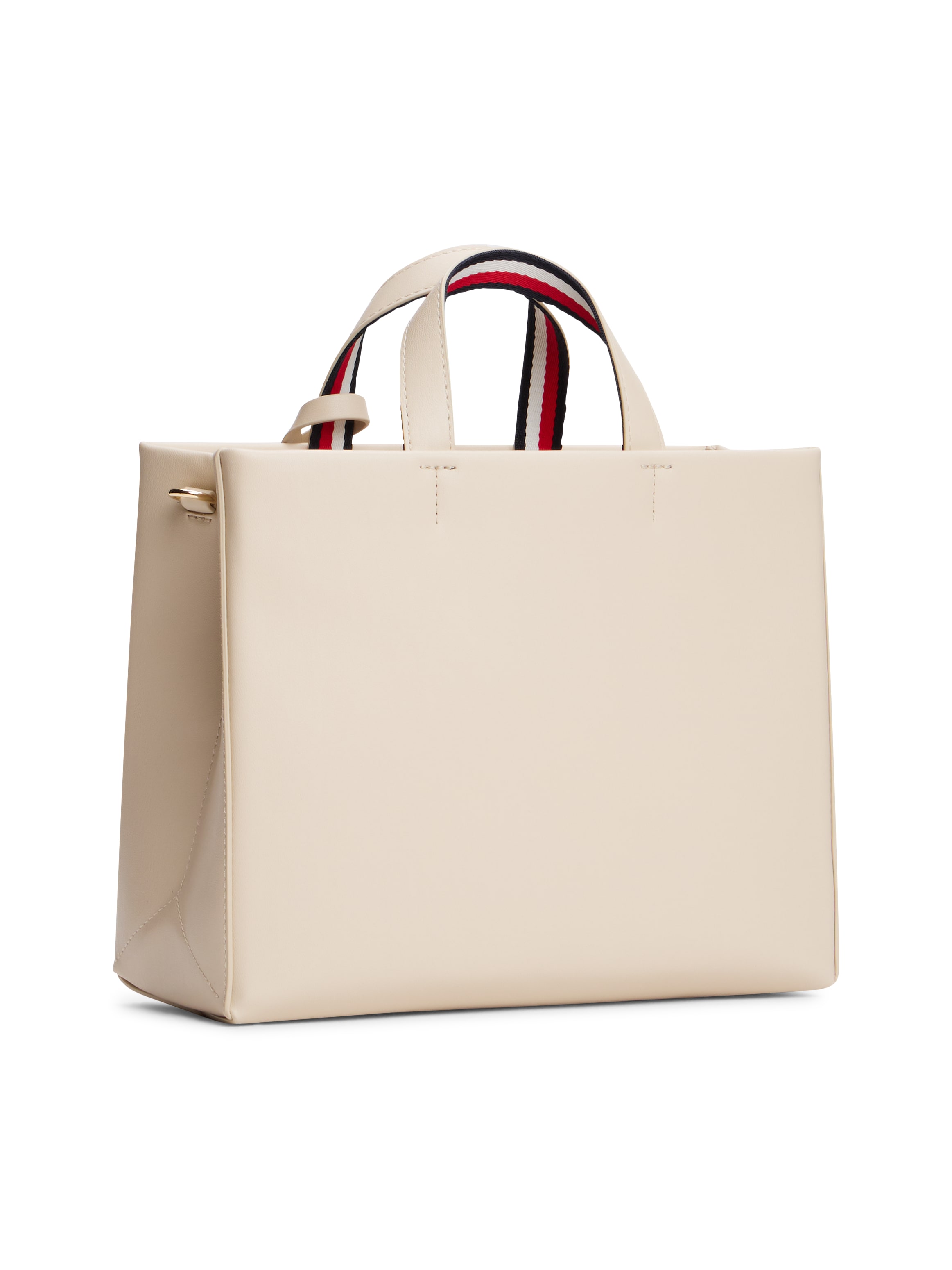 Tommy Hilfiger Henkeltasche »TH ESTABLISHED MED SHOPPER«, Damen-Umhängetasche, Schultertasche mit farbigen Streifen am Henkel