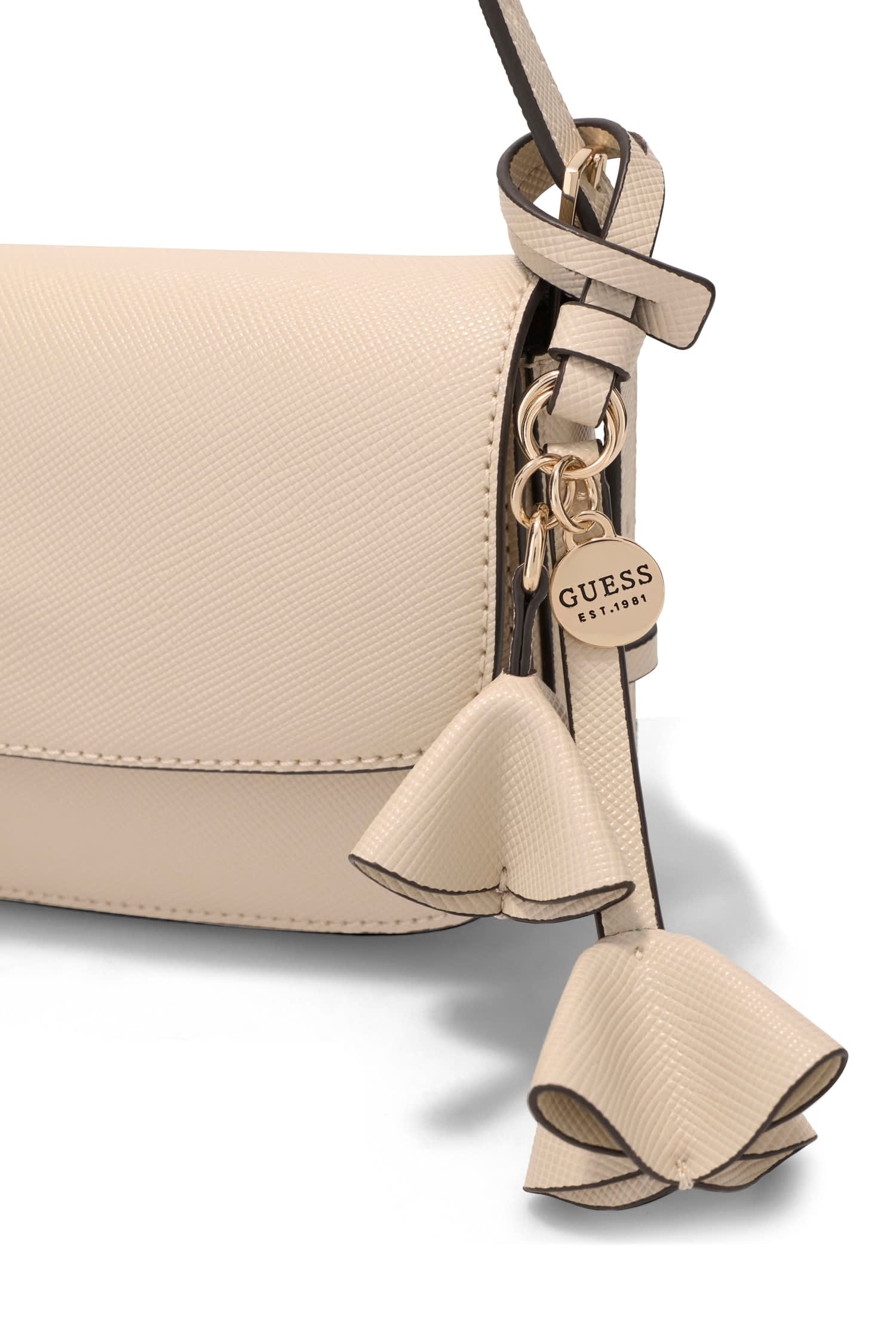 Guess Schultertasche »DANIELLE FLAP SHOULDER BAG« Damen Henkeltasche, Handtasche mit Überschlag