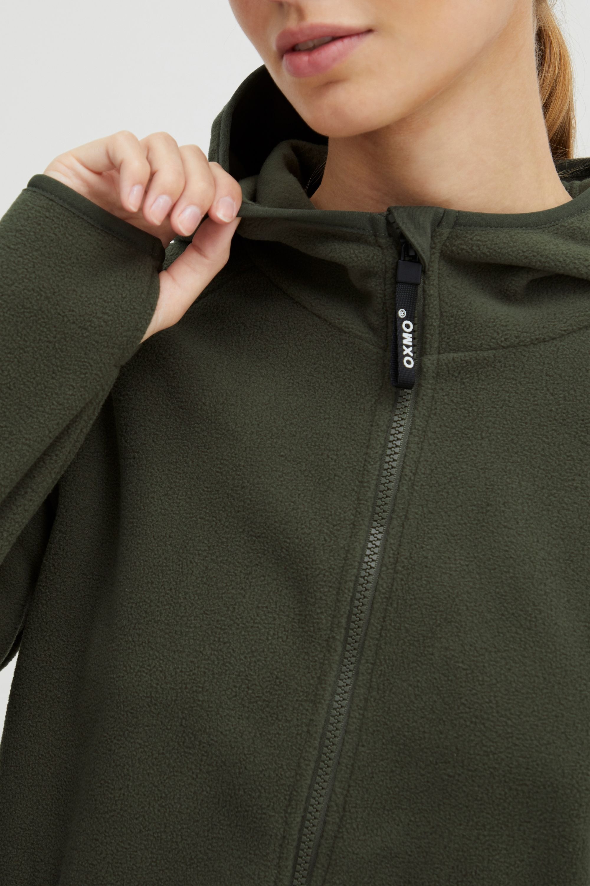 OXMO Fleecejacke »Fleecejacke OXFinja«, mit Kapuze