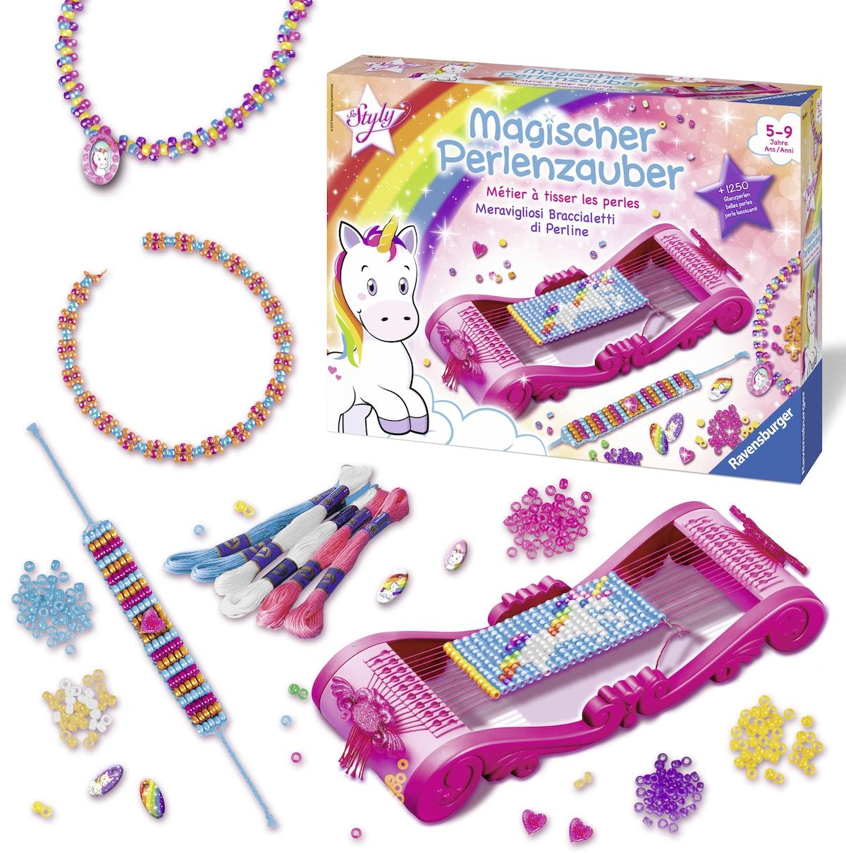 Ravensburger Kreativset »So Styly, Magischer Perlenzauber Einhorn«, (Set), Made in Europe; FSC® - schützt Wald - weltweit