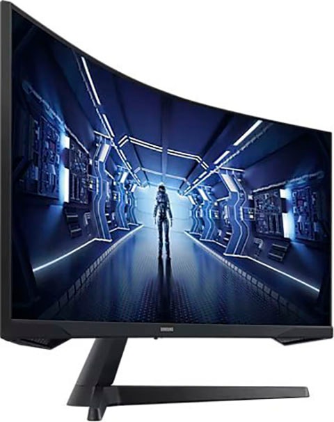 Samsung Curved-Gaming-LED-Monitor »Odyssey G5 C34G55TWWP«, 86 cm/34 Zoll, 3440 x 1440 px, WQHD, 1 ms Reaktionszeit, 165 Hz, 1ms (MPRT)