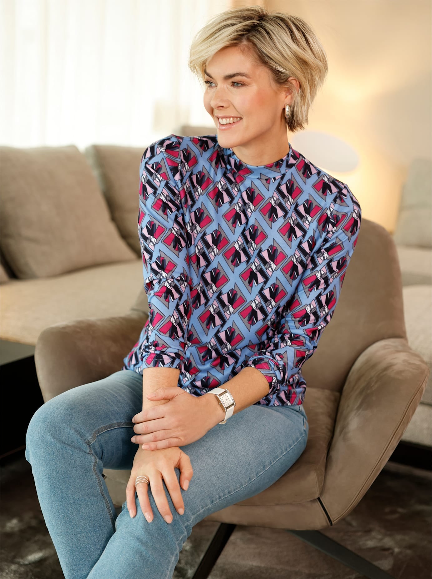 Classic Basics Stehkragenshirt »Winter-Shirt« 1
